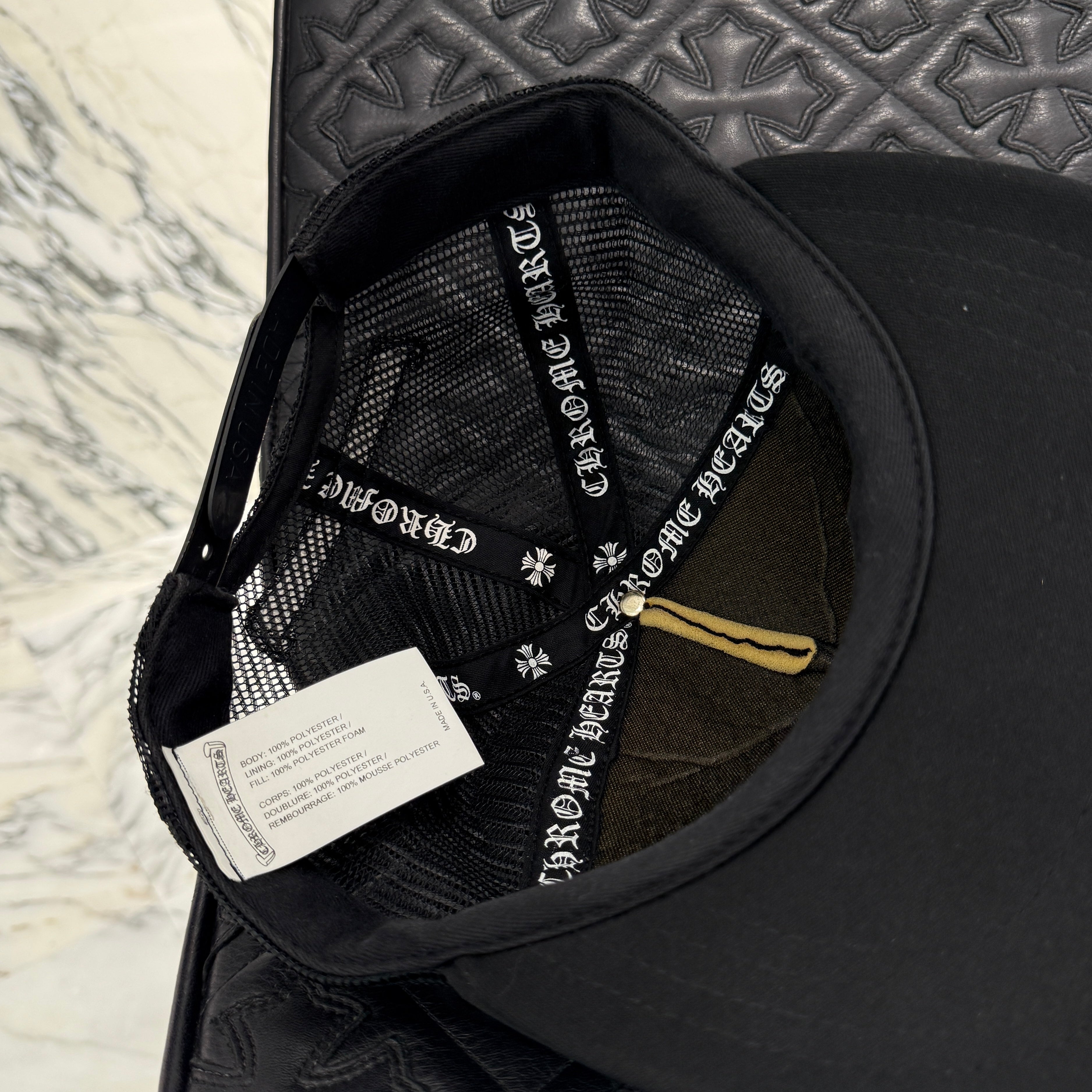 CHROME HEARTS Multi Color Cemetery Cross Print Trucker Cap ONE