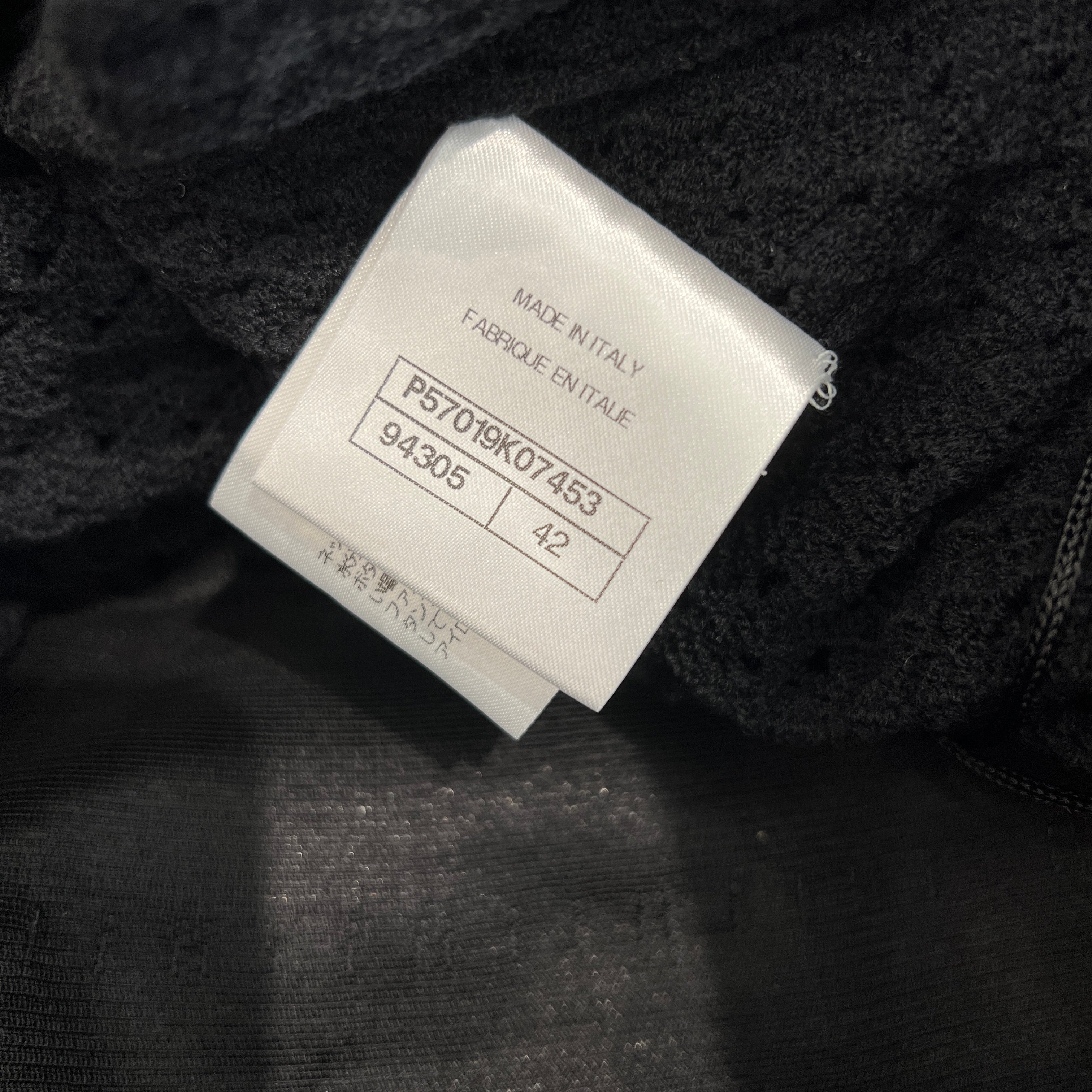 CHANEL Flower Applique Mesh Flare Dress P57019K07453 Size 42 シャネル フラワーアップリケ装飾 メッシュ フレアワンピース サイズ42