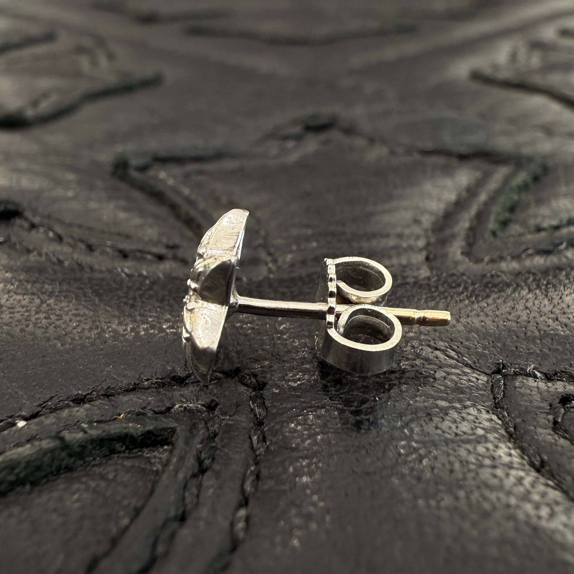 CHROME HEARTS 18K WG STAR STUD 1 Diamond Earrings クロムハーツ 18K
