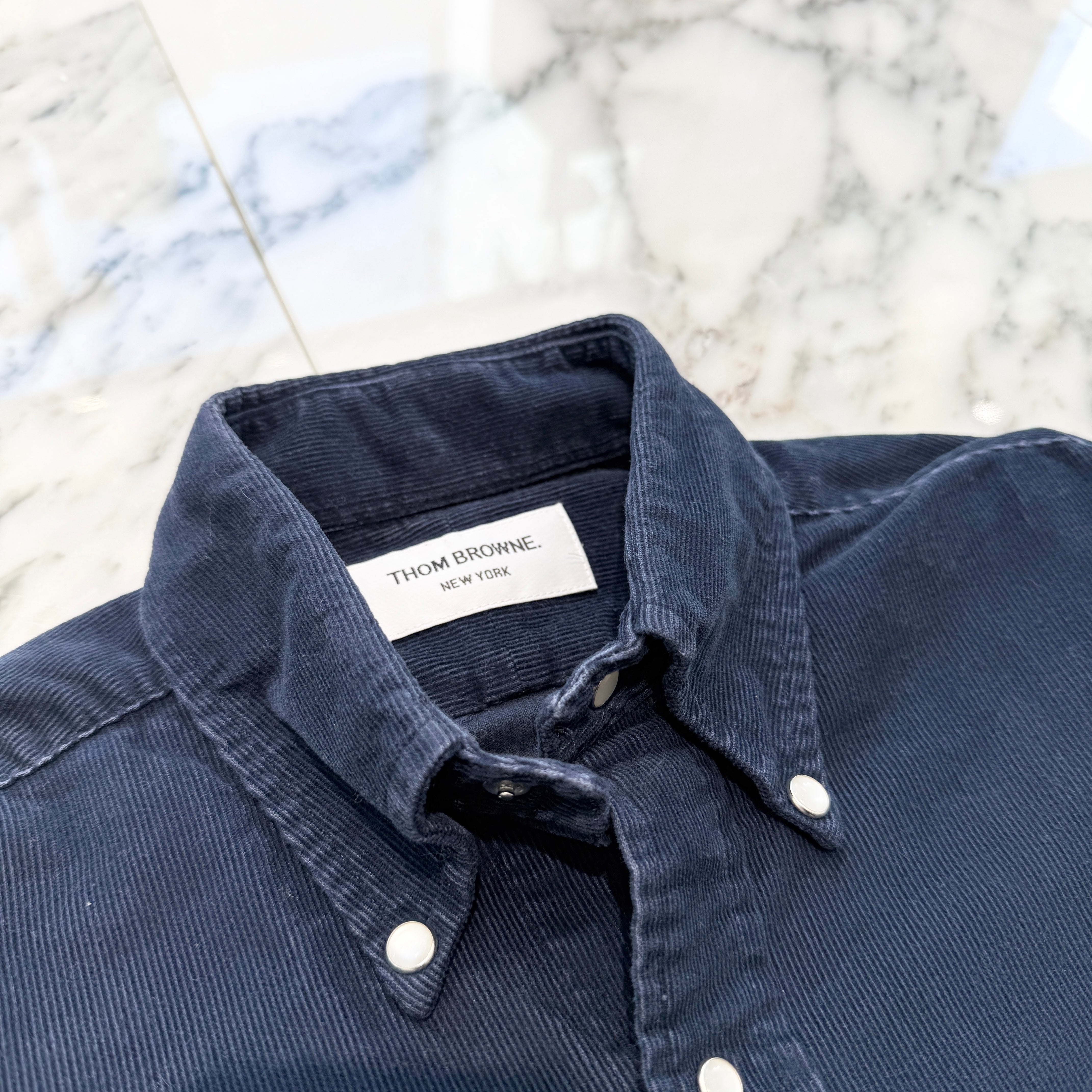 THOM BROWNE Corduroy Shirt MWL001AW7538 Size 0 トムブラウン コーデュロイ シャツ サイズ0