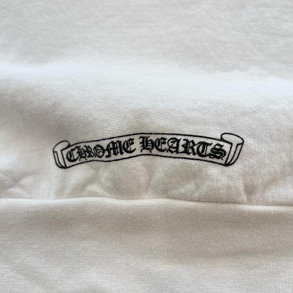 CHROME HEARTS Neck Logo Crewneck Sweatshirt Size L クロムハーツ ネックロゴ クルーネック スウェットシャツ サイズL