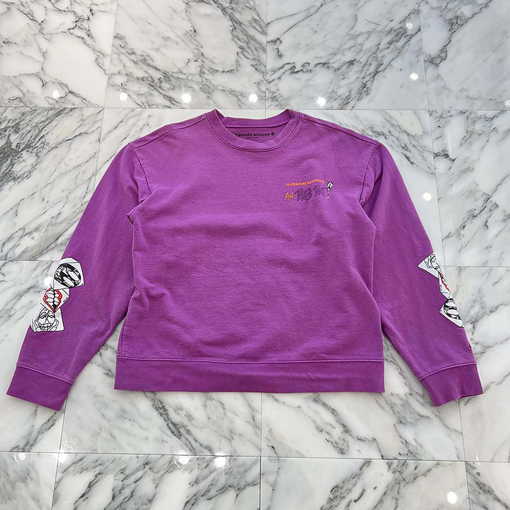 CHROME HEARTS × MATTY BOY 2024AW "I WANT MORE NOT LESS" Crew Neck Sweat Shirt Size L クロムハーツ × マッティボーイ "アイウォントモアノットレス" クルーネックスウェットシャツ サイズL