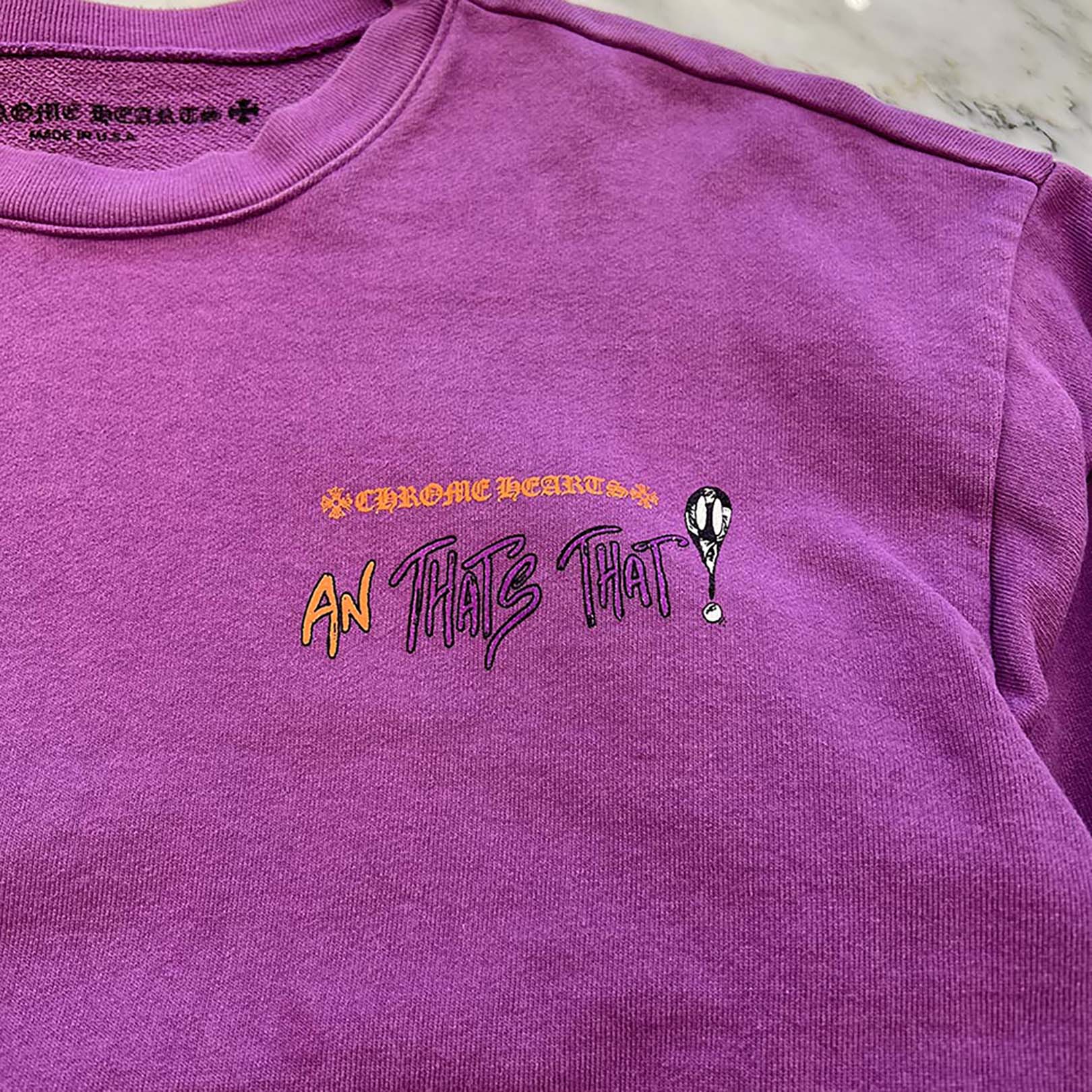 CHROME HEARTS × MATTY BOY 2024AW "I WANT MORE NOT LESS" Crew Neck Sweat Shirt Size L クロムハーツ × マッティボーイ "アイウォントモアノットレス" クルーネックスウェットシャツ サイズL