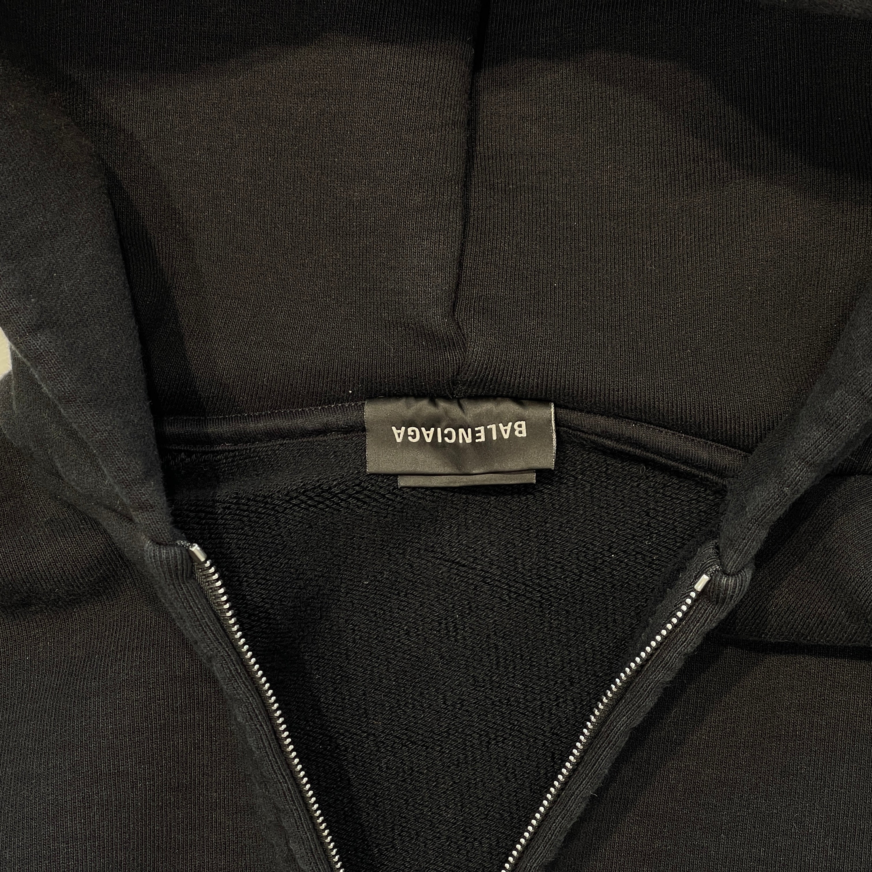 BALENCIAGA 2022AW Vintage Zip Up Hoodie 744444 TQVG1