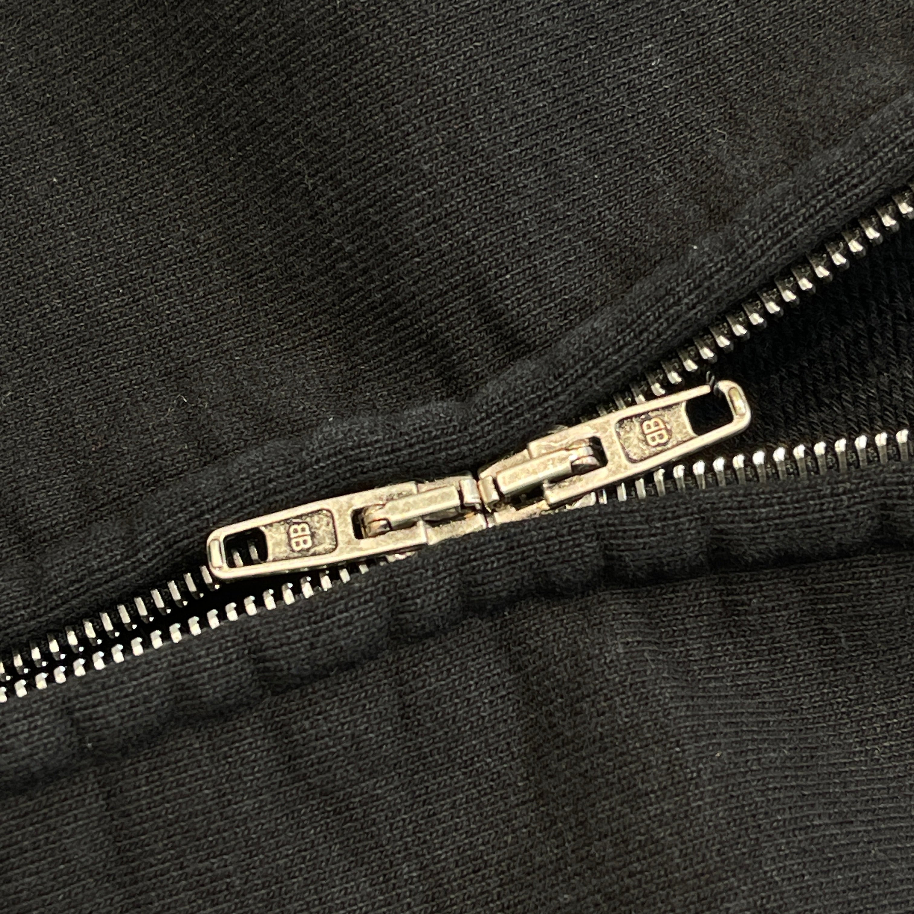 BALENCIAGA 2022AW Vintage Zip Up Hoodie 744444 TQVG1 バレンシアガ ヴィンテージ加工 ジップアップフーディ サイズ2