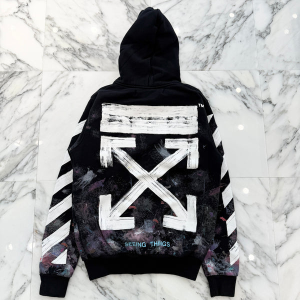 OFF-WHITE 2017AW Galaxy Brushed Zip Up Hoodie Size XS オフホワイト 