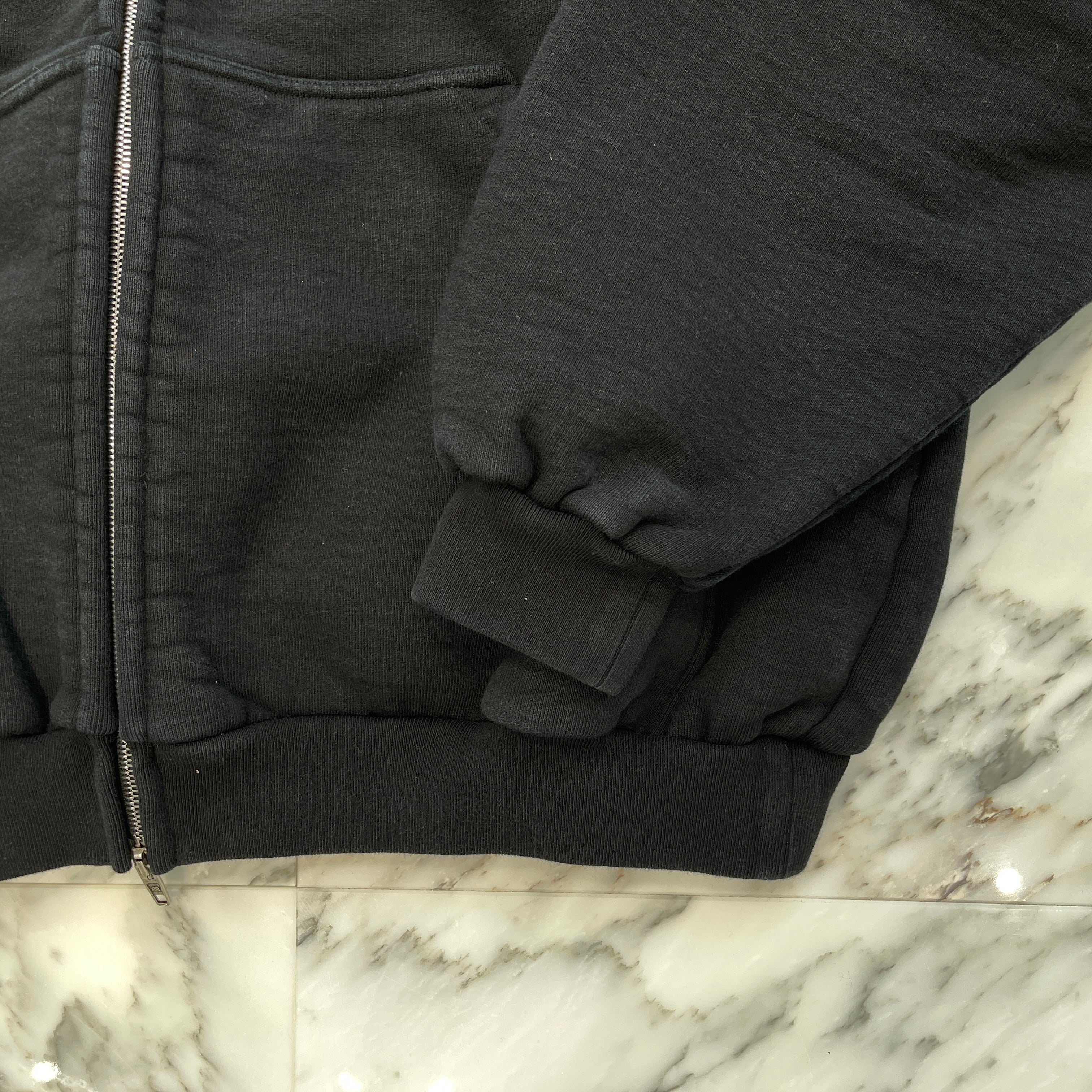 BALENCIAGA 2022AW Vintage Zip Up Hoodie 744444 TQVG1 バレンシアガ ヴィンテージ加工 ジップアップフーディ サイズ2