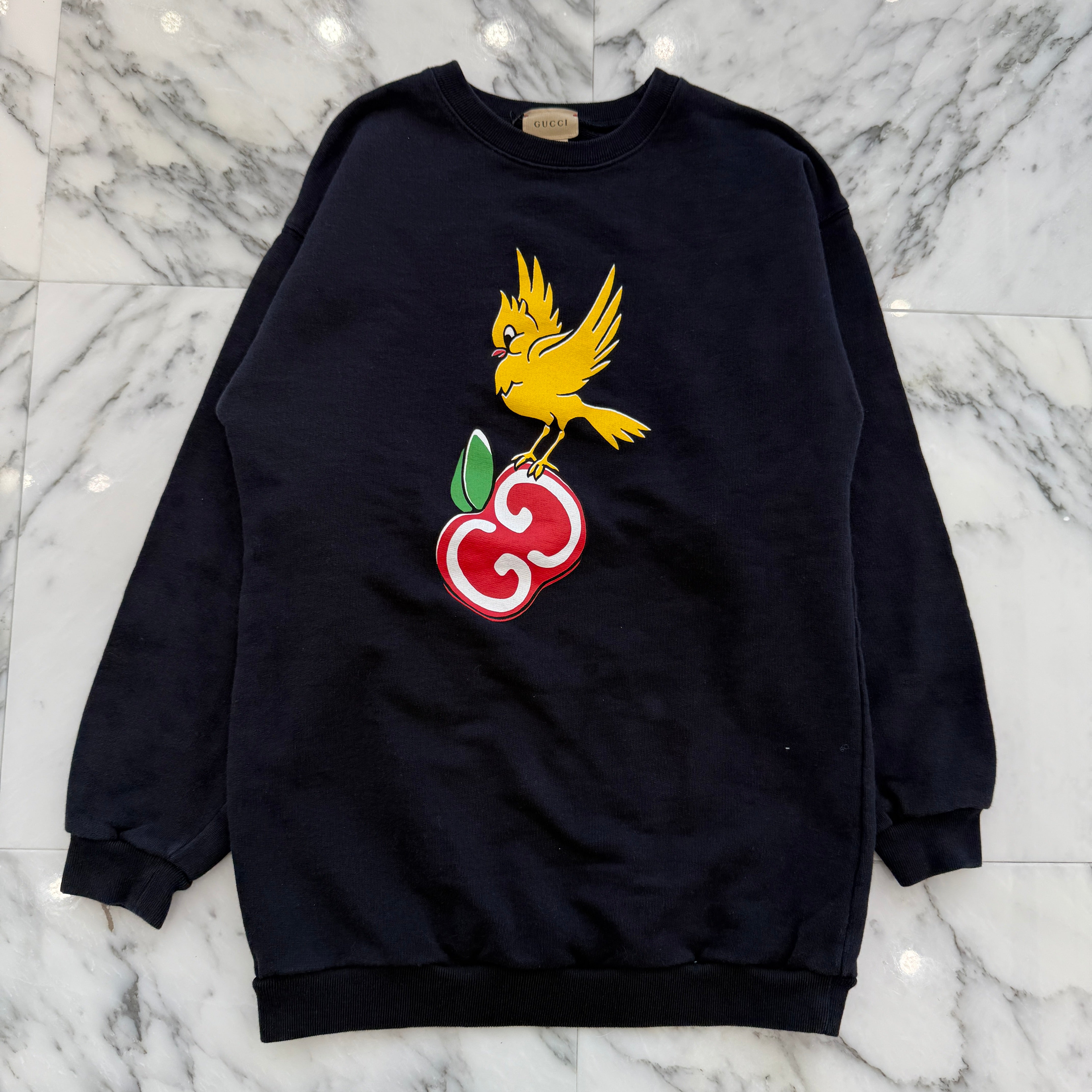GUCCI × Freya Hartas GG Apple Print Cotton Sweatshirt Size 12 グッチ × フレイヤハルタス GG アップルプリント コットンスウェットシャツ サイズ12