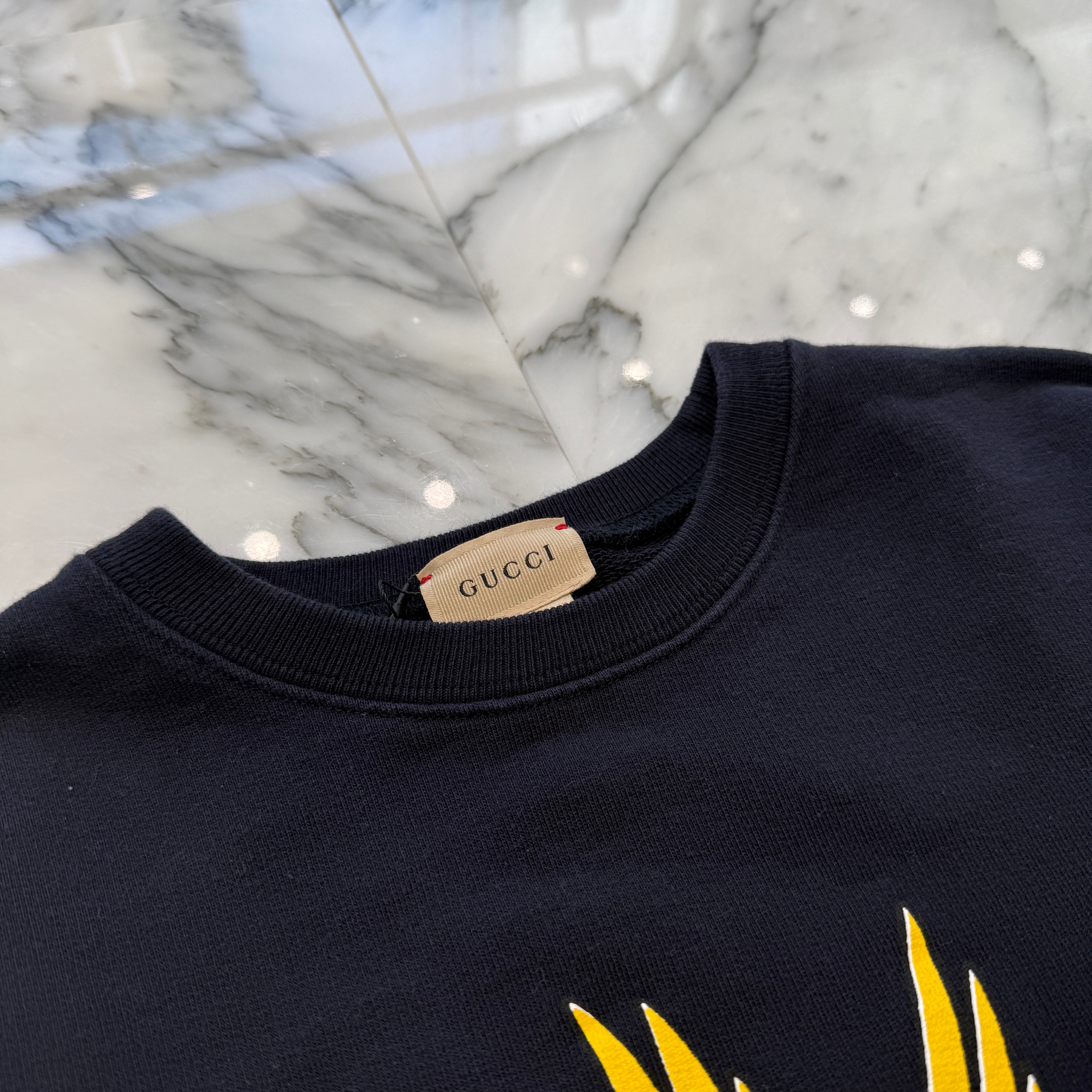 GUCCI × Freya Hartas GG Apple Print Cotton Sweatshirt Size 12 グッチ × フレイヤハルタス GG アップルプリント コットンスウェットシャツ サイズ12