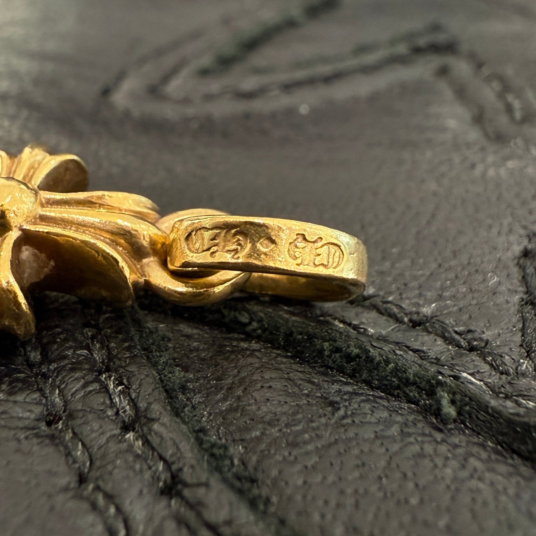 CHROME HEARTS 22K Baby Fat Cross Pendant Top クロムハーツ 22K ベビーファット クロス ペンダントトップ