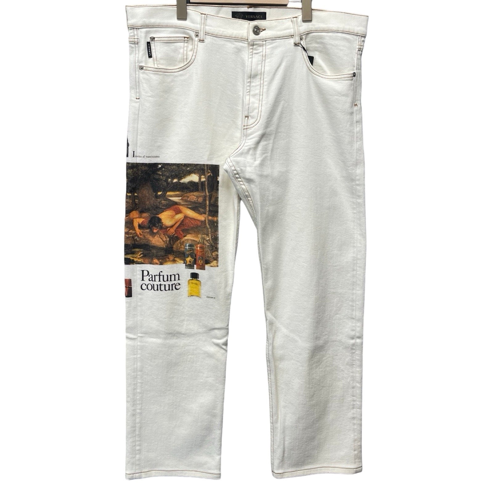 VERSACE Logan Fit Printed Jeans A86014 A233978 Size 35