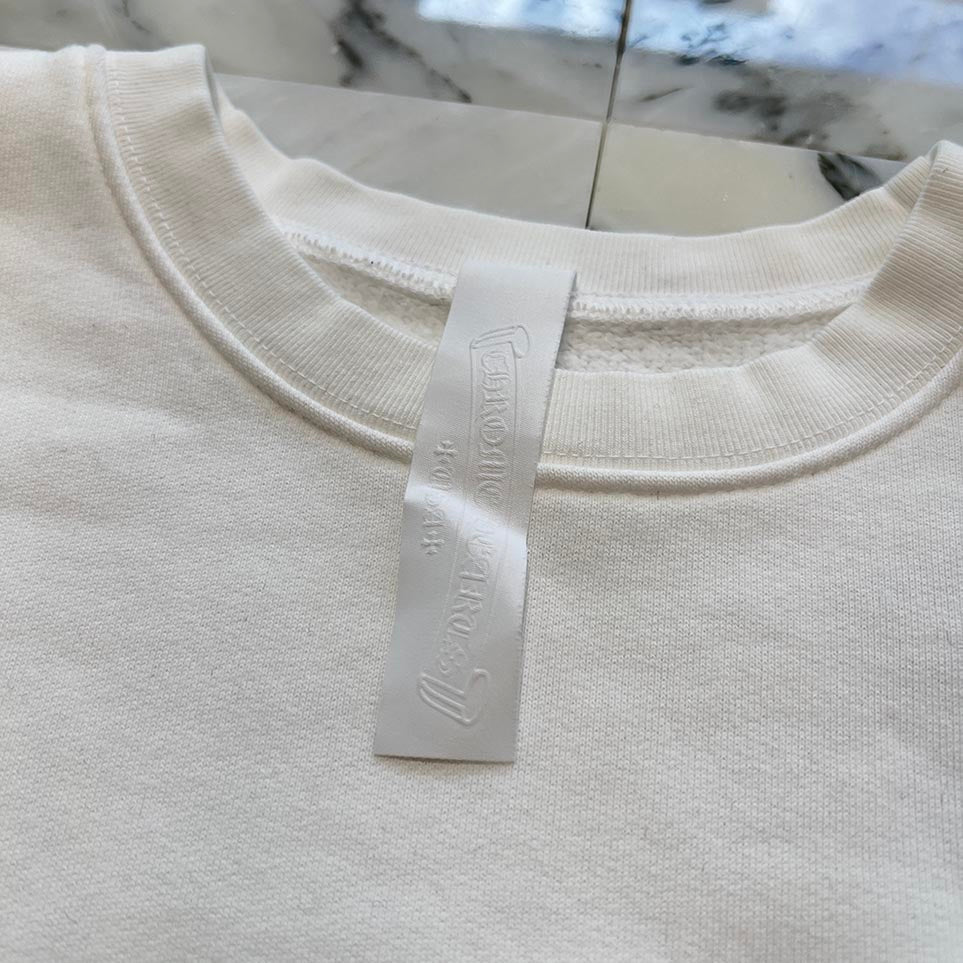 CHROME HEARTS Y NOT Multi Leather Cross Patch Sweatshirt Size M クロムハーツ ワイノット マルチレザークロスパッチ スウェットシャツ サイズM