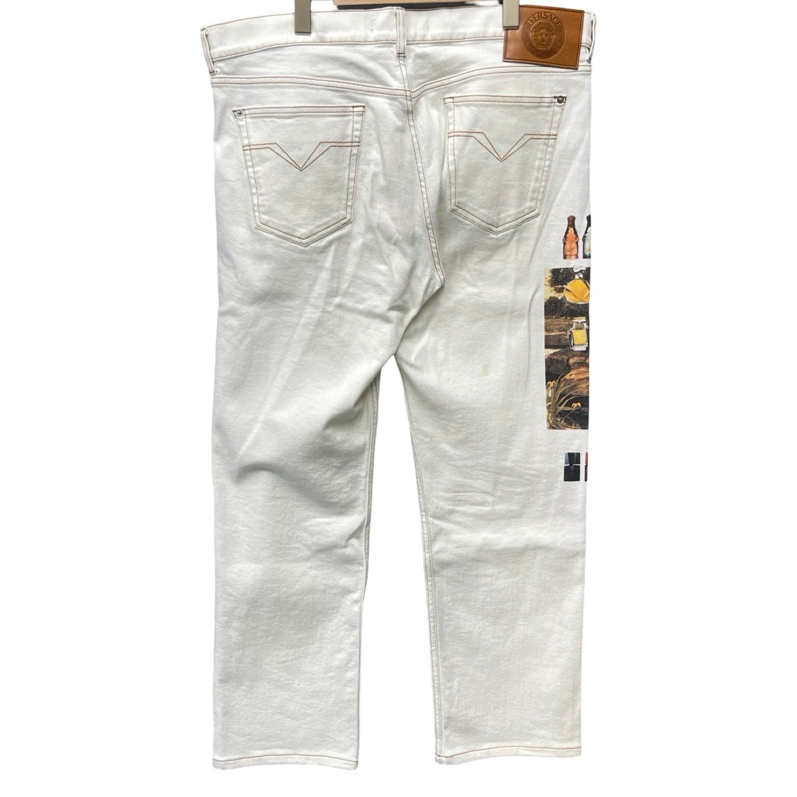 VERSACE Logan Fit Printed Jeans A86014 A233978 Size 35