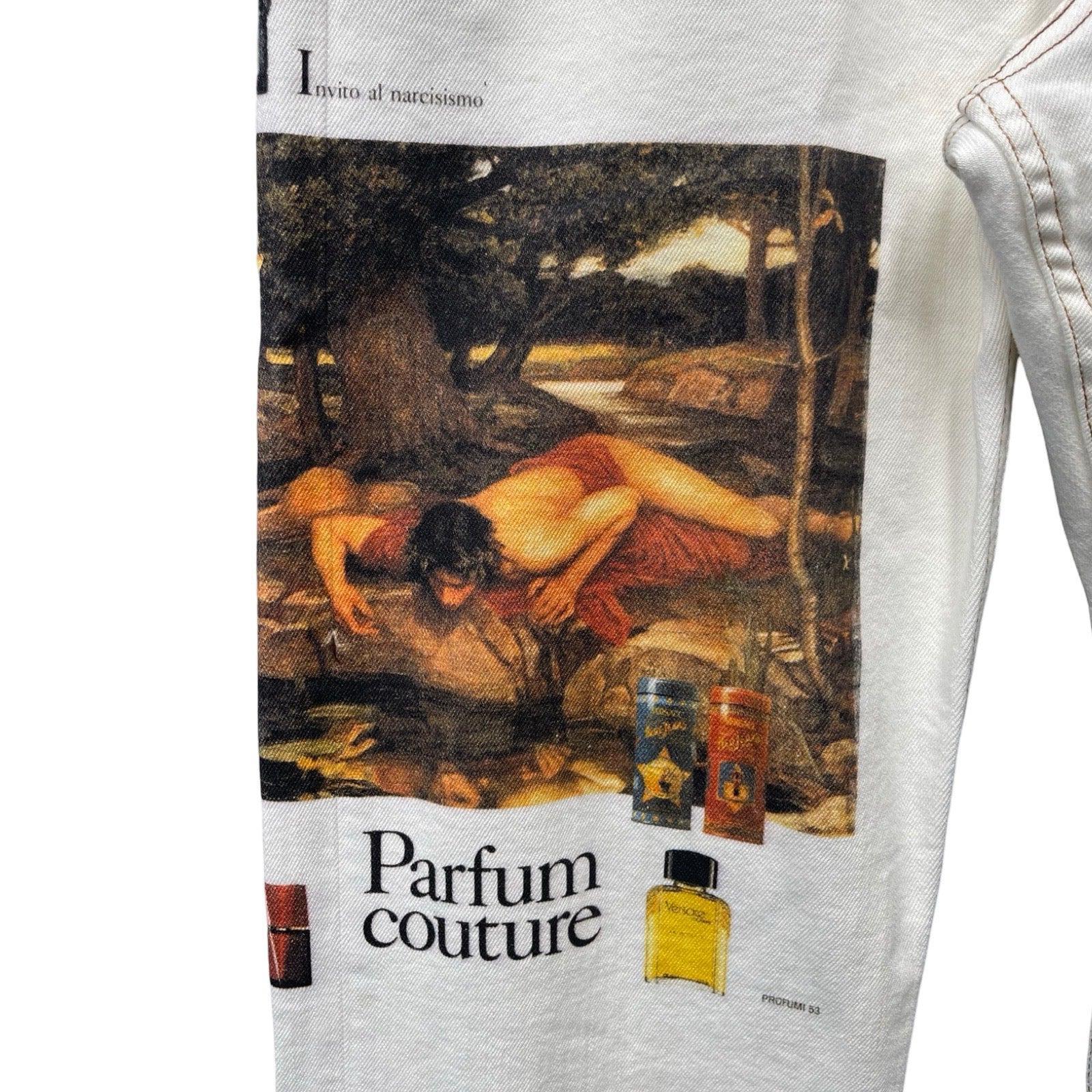 VERSACE Logan Fit Printed Jeans A86014 A233978 Size 35