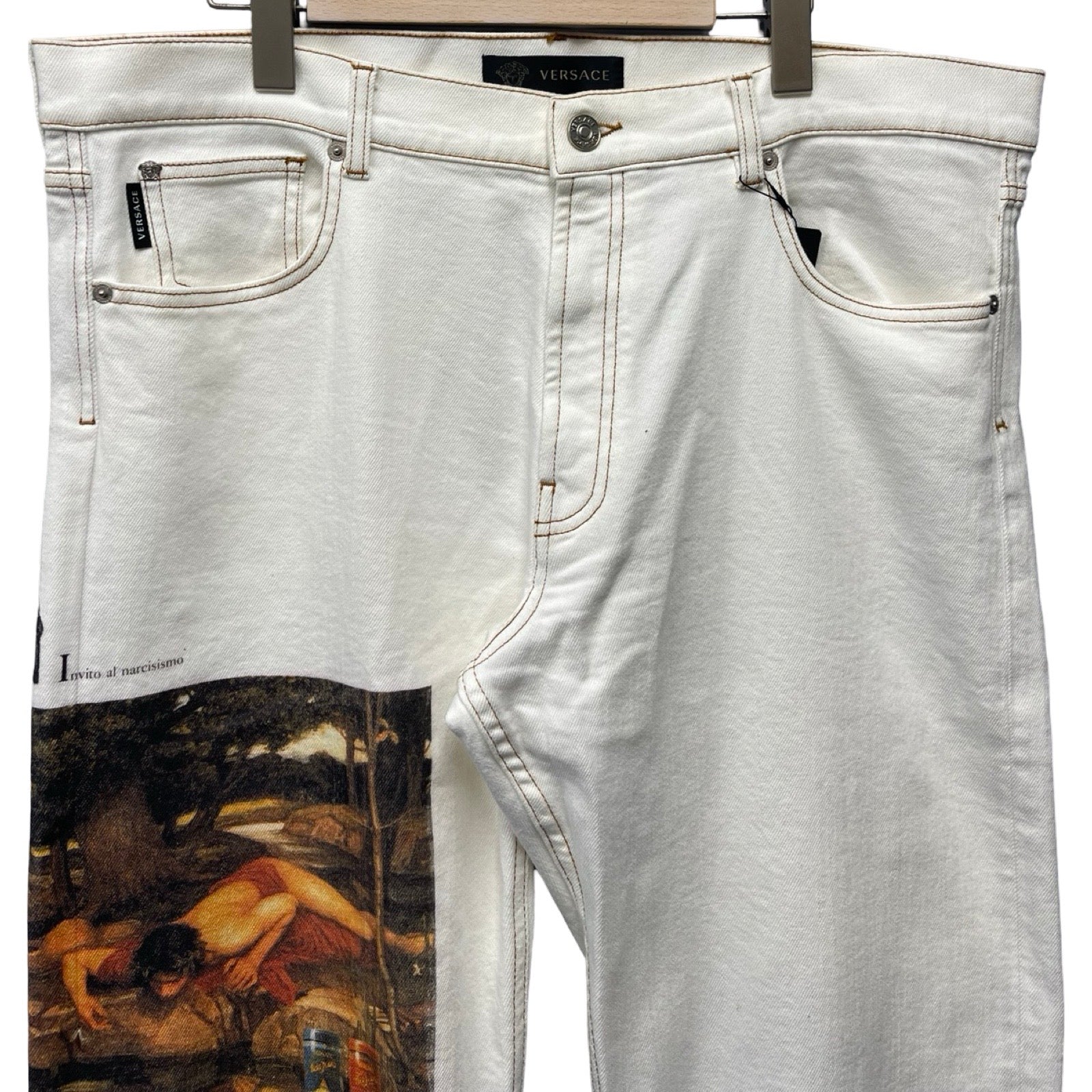 VERSACE Logan Fit Printed Jeans A86014 A233978 Size 35