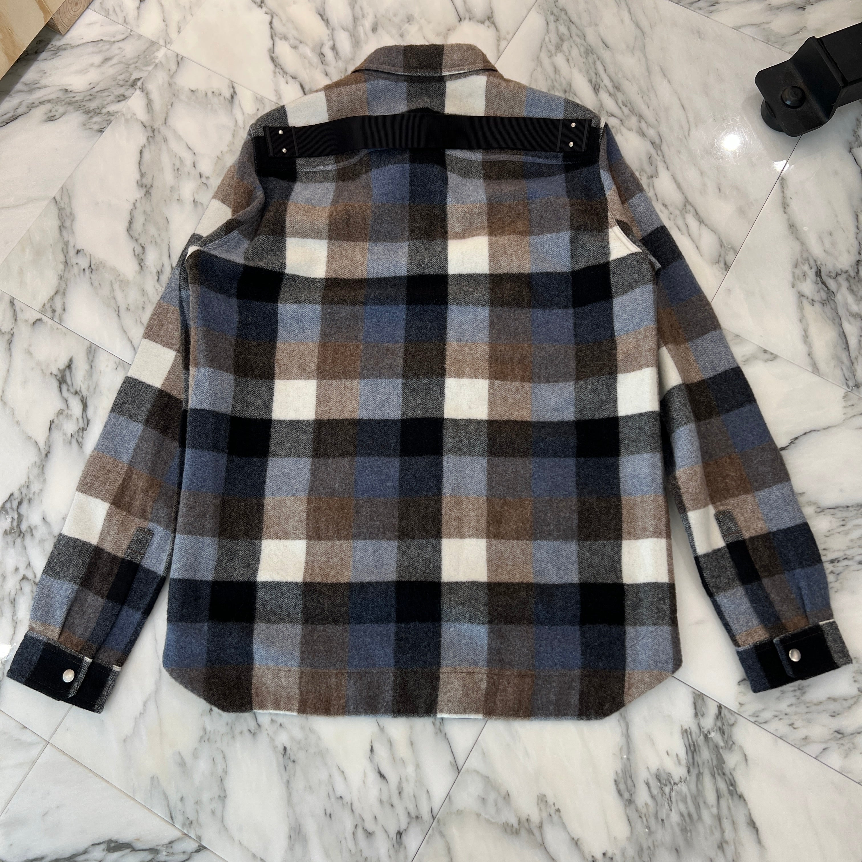 Rick Owens 2024AW Porterville Check Shirt Jacket RU02D6729WLLDP Size 40 リックオウェンス ポータービル チェック シャツジャケット サイズ40