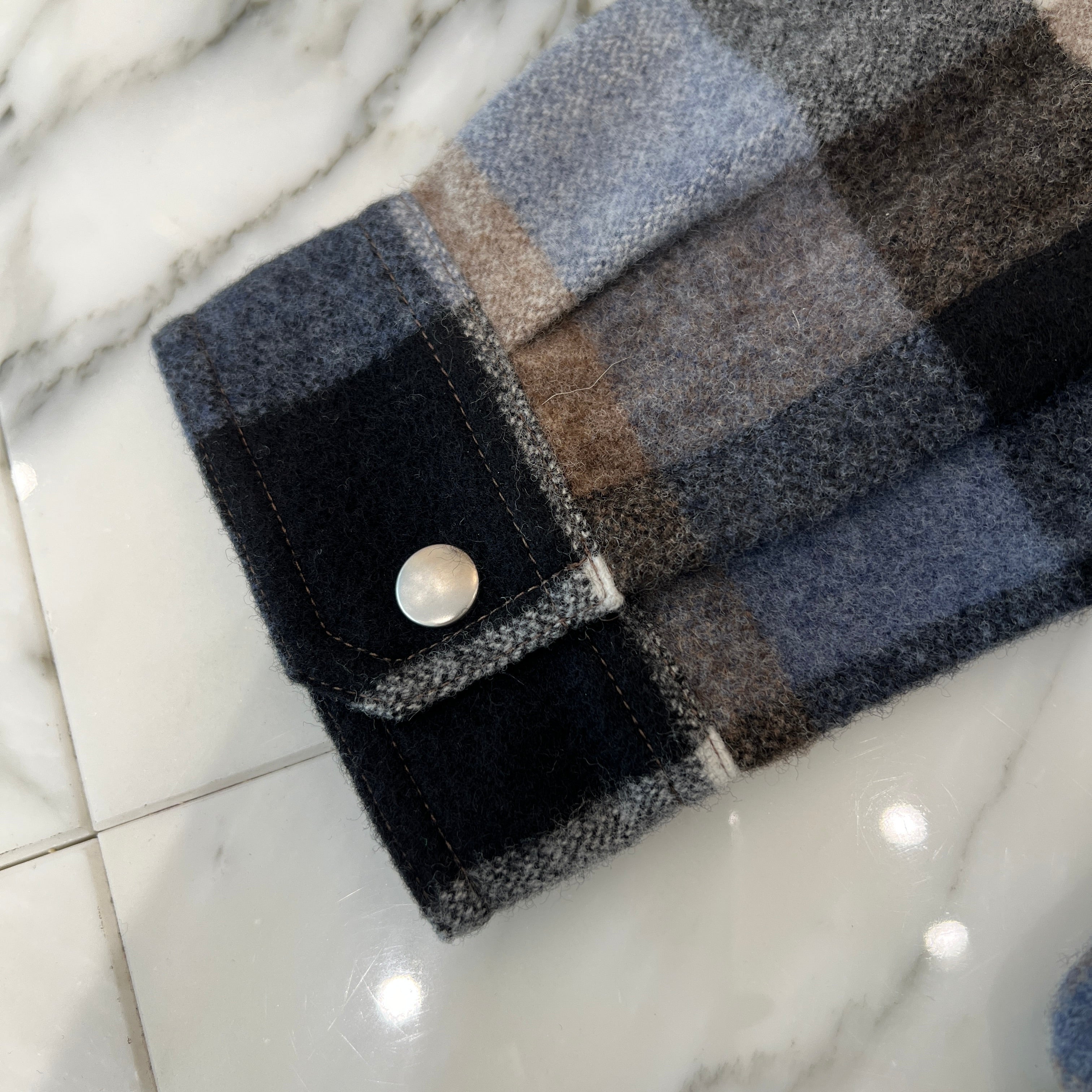 Rick Owens 2024AW Porterville Check Shirt Jacket RU02D6729WLLDP Size 40 リックオウェンス ポータービル チェック シャツジャケット サイズ40