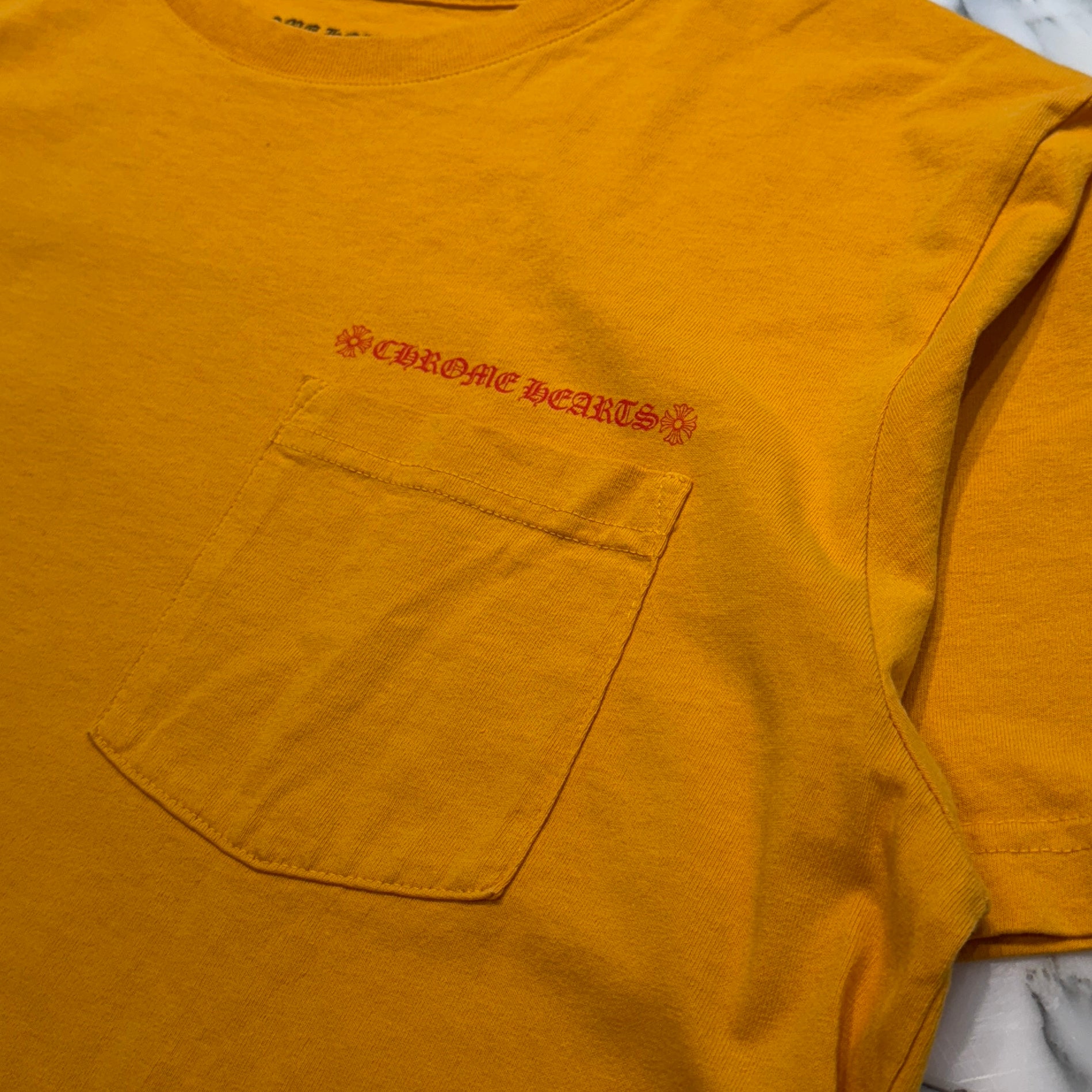 CHROME HEARTS × MATTY BOY 2019SS PPO Mustard Tee Size M クロムハーツ × マッティボーイ マスタード Tシャツ サイズM