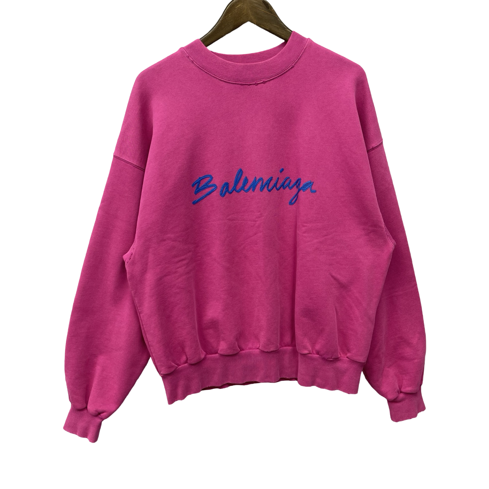 BALENCIAGA 2022AW Lettering Logo Sweatshirt 697869 TMVB5 Size XS