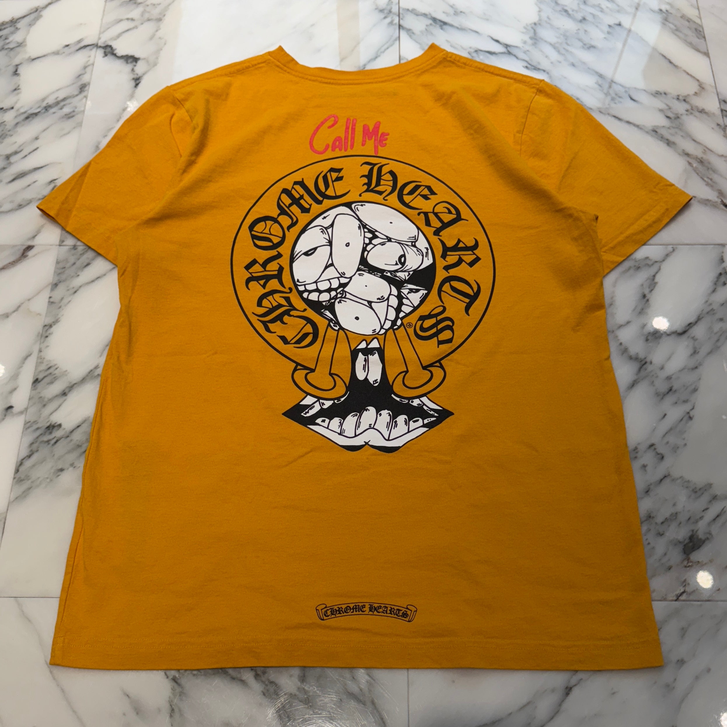 CHROME HEARTS × MATTY BOY 2019SS PPO Mustard Tee Size M クロムハーツ × マッティボーイ マスタード Tシャツ サイズM