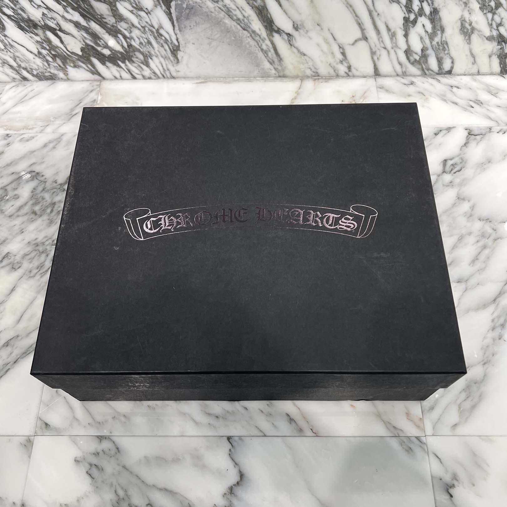 CHROME HEARTS SUGER JONES Triple Cross Leather Patch Heel boots Size 39(約24.0cm) クロムハーツ シュガージョーンズ トリプルクロス レザーパッチ ヒールブーツ サイズ39(約24.0cm)