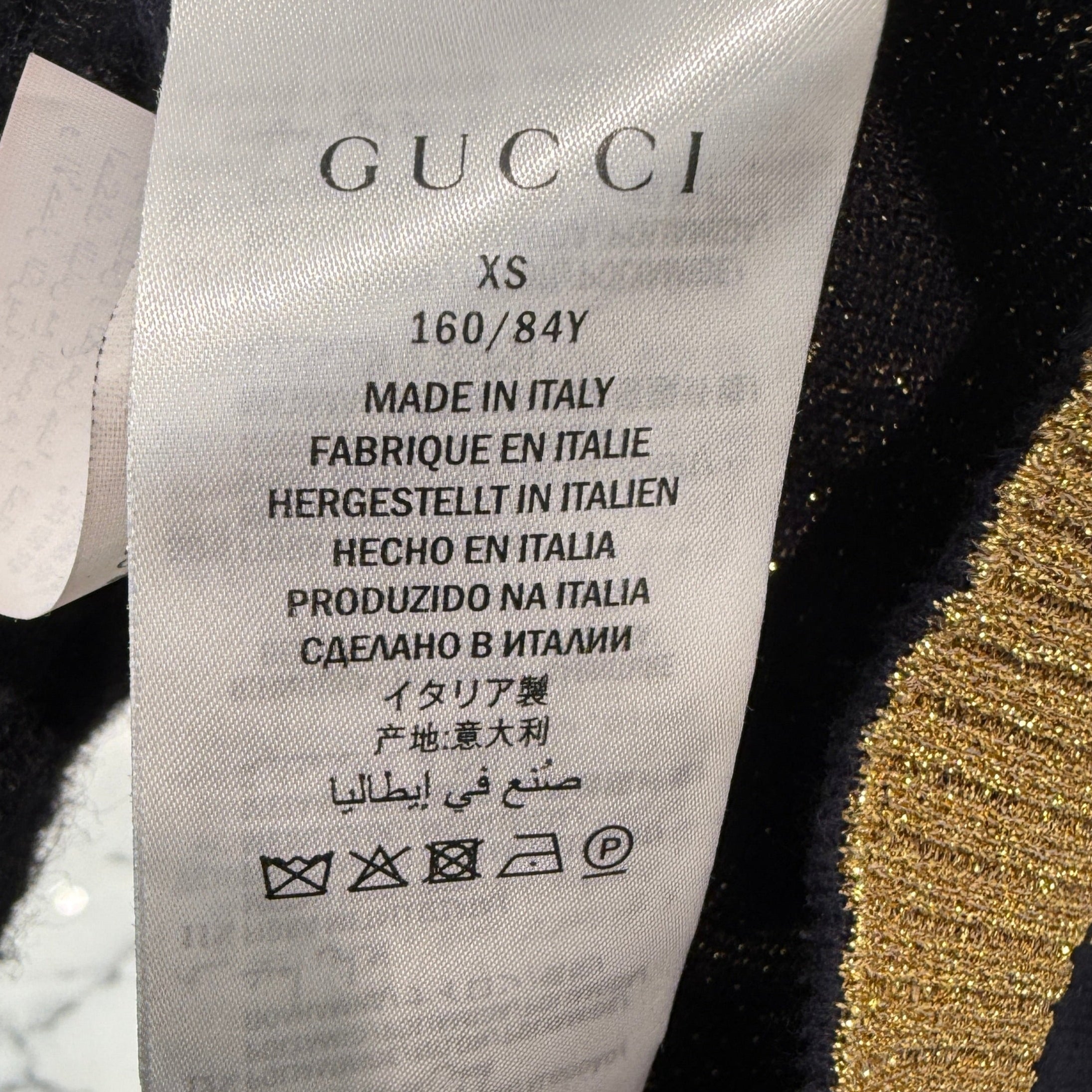 GUCCI 2018AW GG Cotton Glitter Jacquard Knit Shirt 526759 X9W83 Size XS グッチ GG コットン グリッター ジャカード ニットシャツ サイズXS