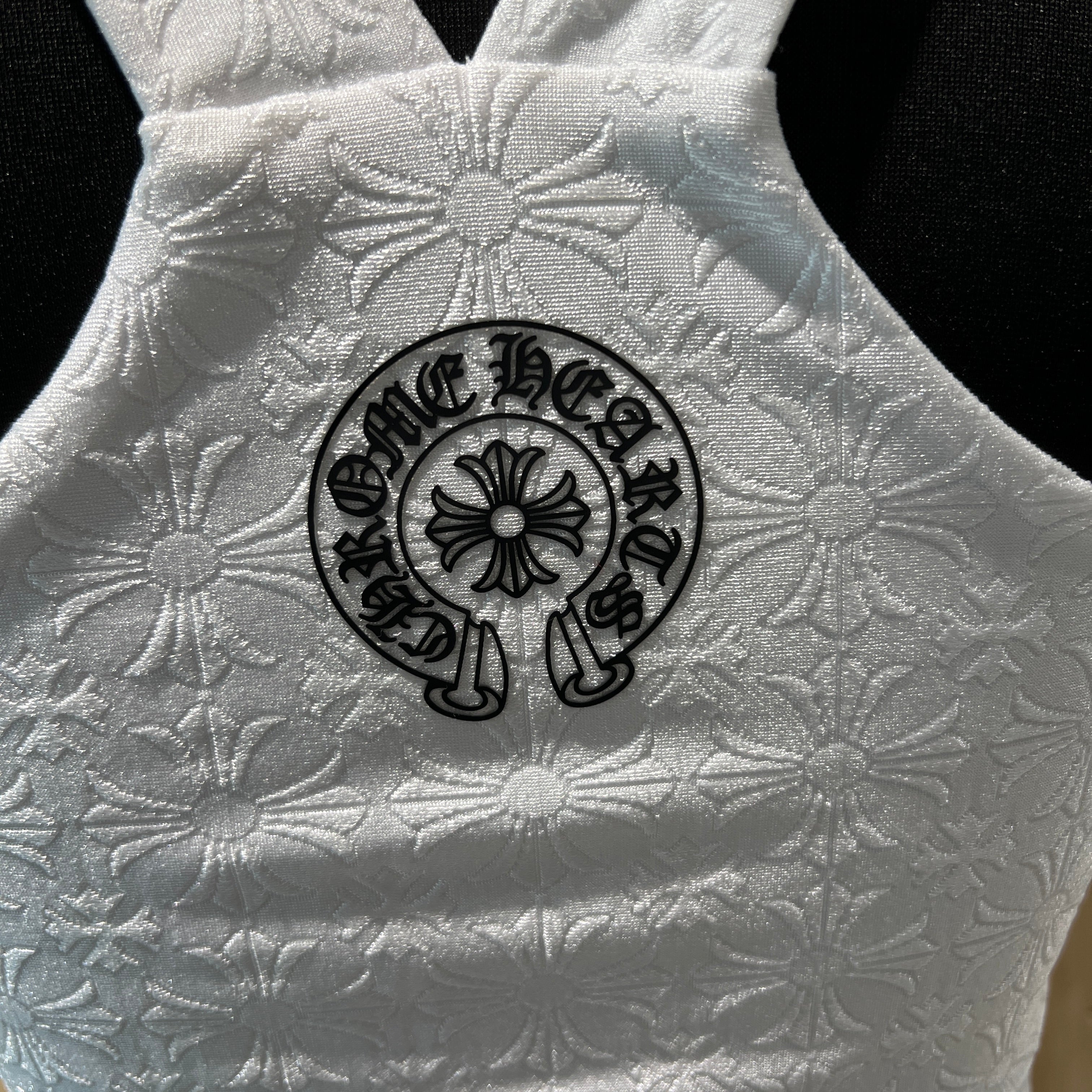 CHROME HEARTS CH Plus Pattern Horseshoe Rubber Print Camisole Size S クロムハーツ CHプラス柄 ホースシューラバープリント キャミソール サイズS