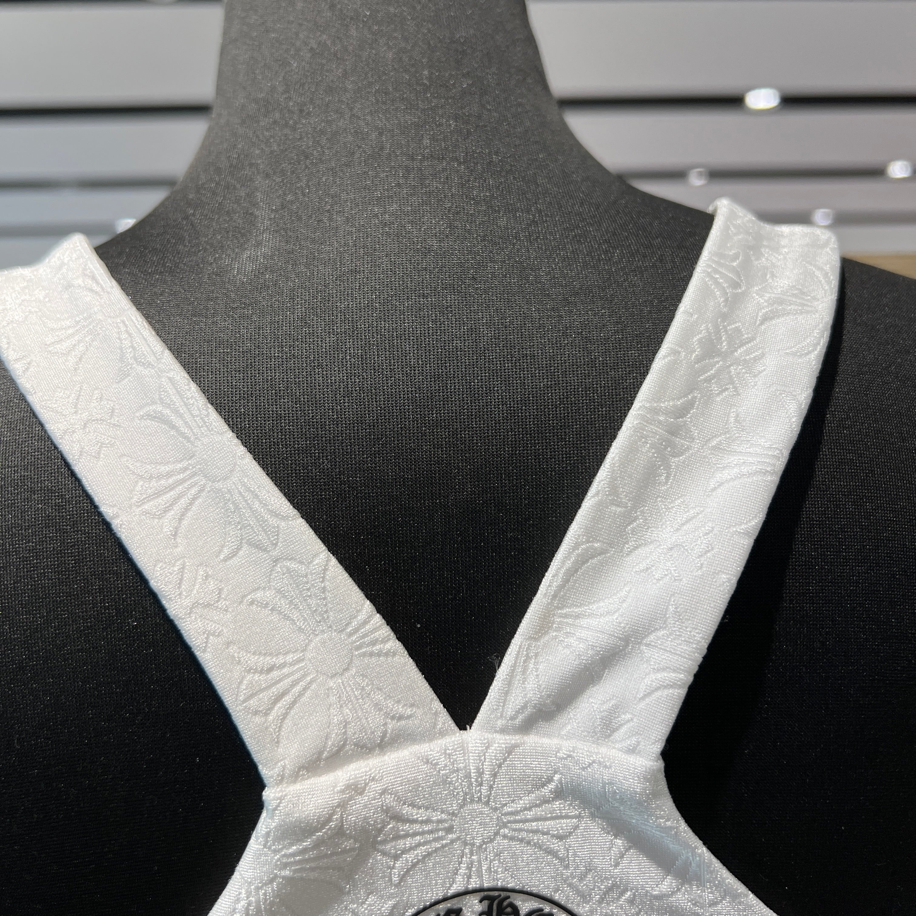 CHROME HEARTS CH Plus Pattern Horseshoe Rubber Print Camisole Size S クロムハーツ CHプラス柄 ホースシューラバープリント キャミソール サイズS