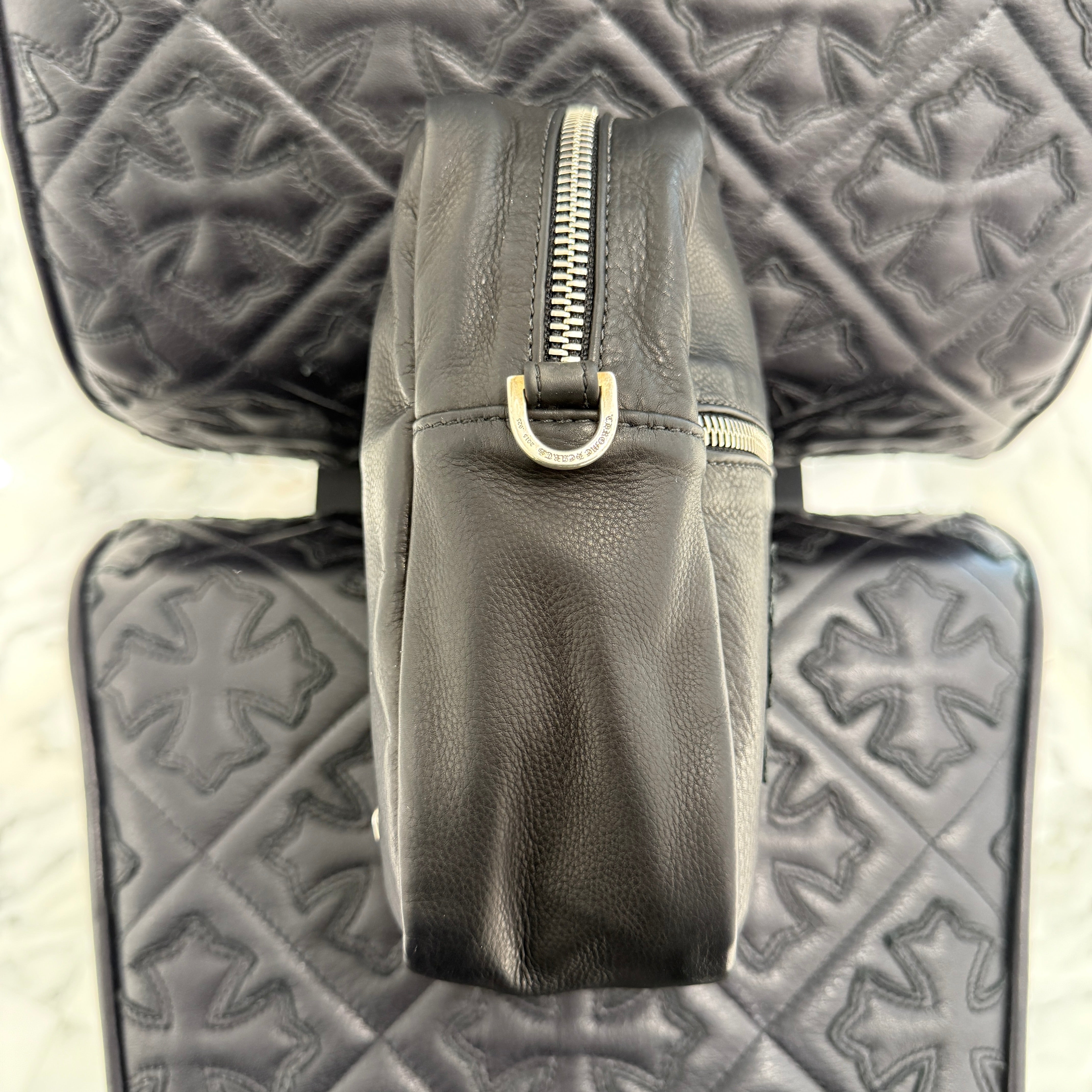 CHROME HEARTS TAKAMINI 3 Cemetery Cross Leather Patch Leather Shoulder Bag クロムハーツ タカミニ 3セメタリークロスレザーパッチ レザー ショルダーバッグ