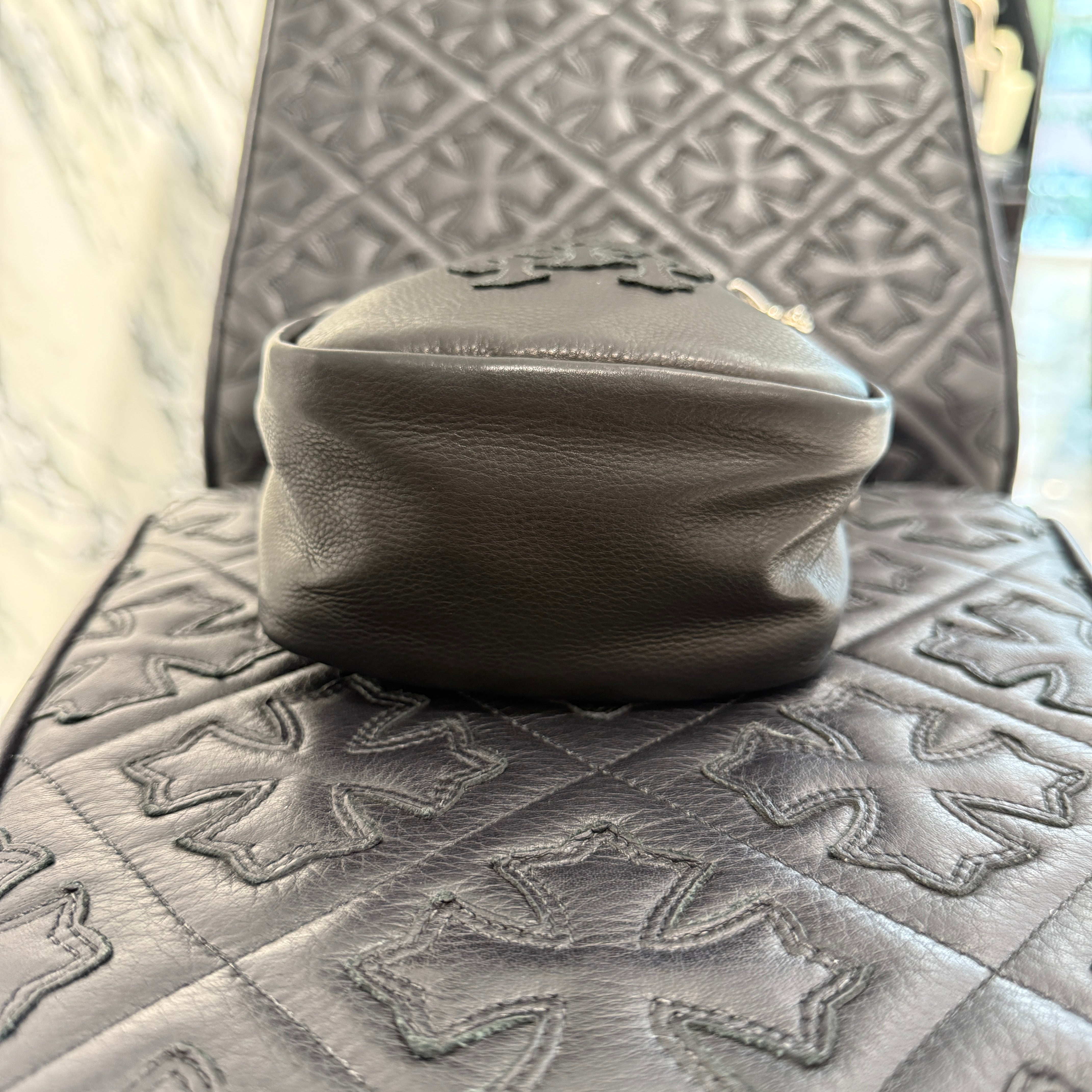 CHROME HEARTS TAKAMINI 3 Cemetery Cross Leather Patch Leather Shoulder Bag クロムハーツ タカミニ 3セメタリークロスレザーパッチ レザー ショルダーバッグ