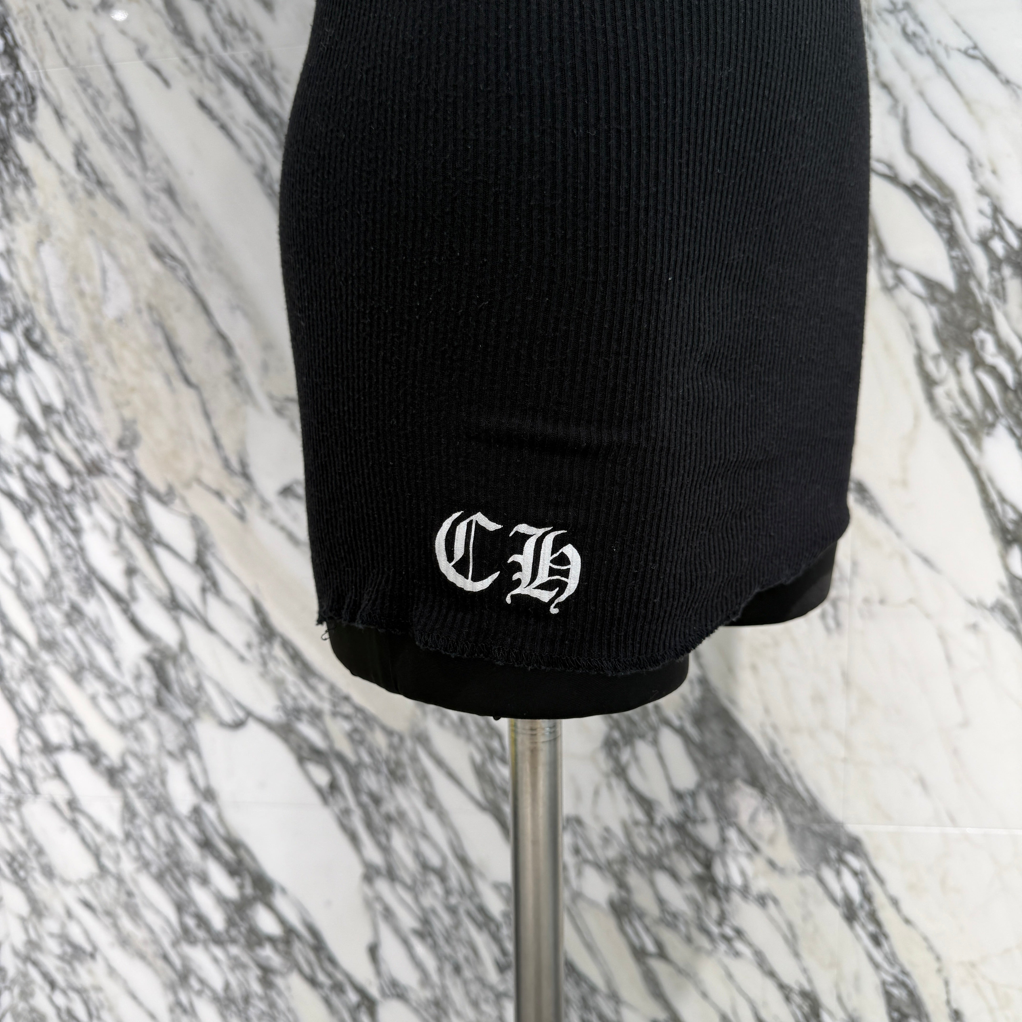 CHROME HEARTS × The Rolling Stones Lip And Tongue Horseshoe Lib Tank Top Size XS クロムハーツ × ローリングストーンズ リップアンドタン ホースシュー リブ タンクトップ サイズXS