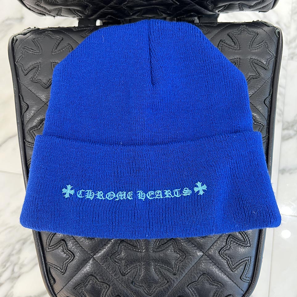 CHROME HEARTS Triple Cross Embroidery Beanie Size ONE SIZE（23cm