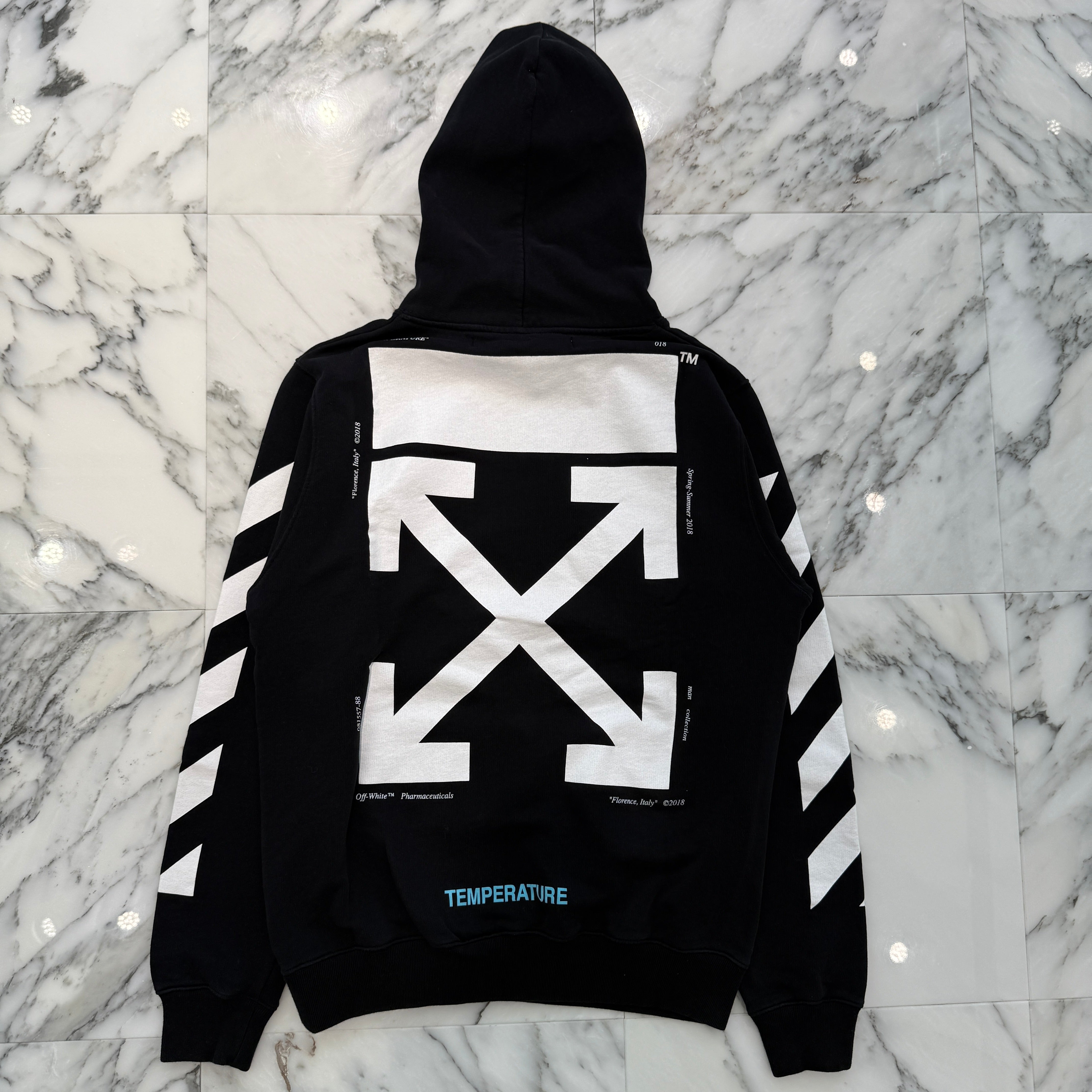 OFF-WHITE 2018SS Mona Lisa Pullover Hoodie ombb029S18003012 Size S オフホワイト モナリザ プルオーバーフーディー サイズS