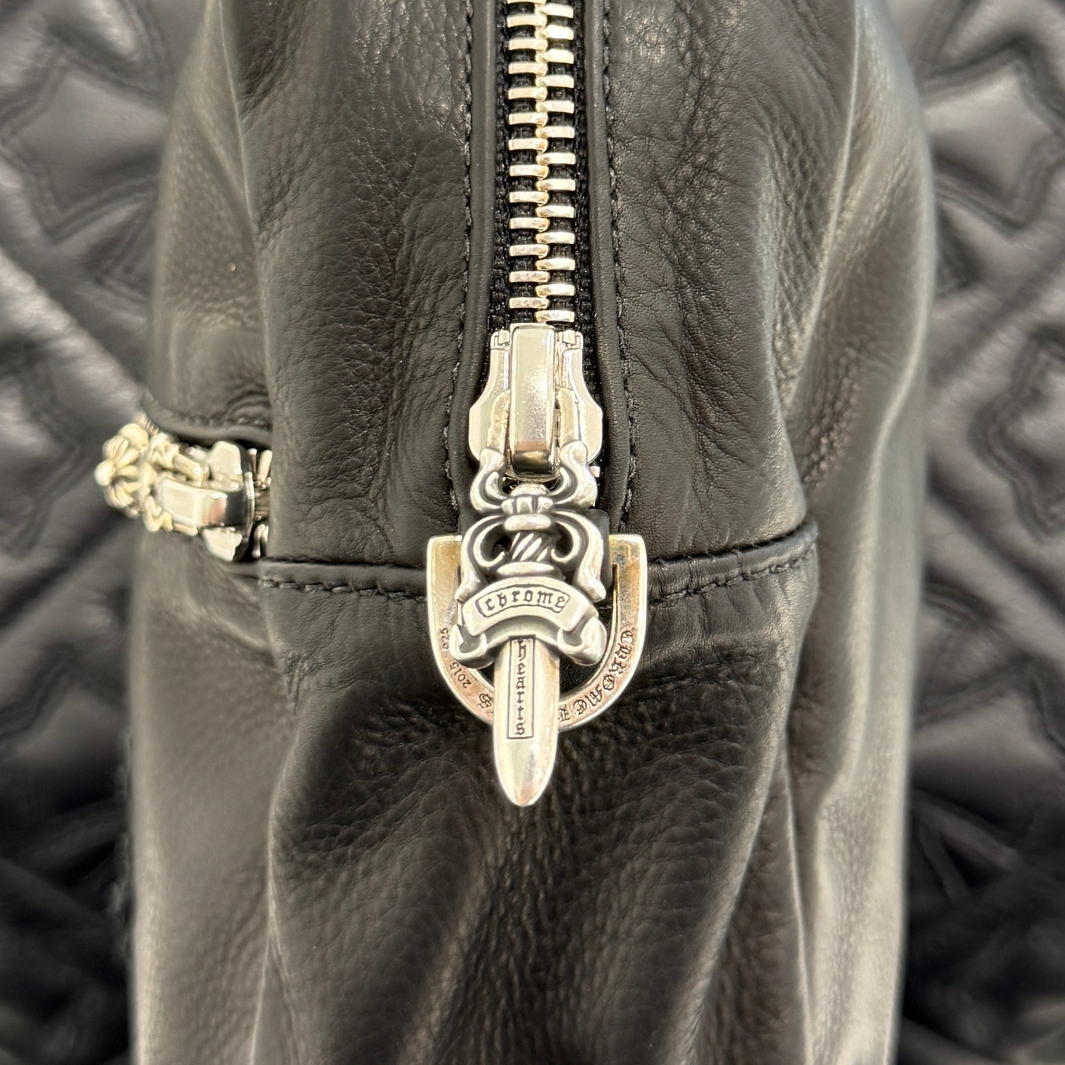 CHROME HEARTS TAKAMINI 3 Cemetery Cross Leather Patch Leather Shoulder Bag クロムハーツ タカミニ 3セメタリークロスレザーパッチ レザー ショルダーバッグ