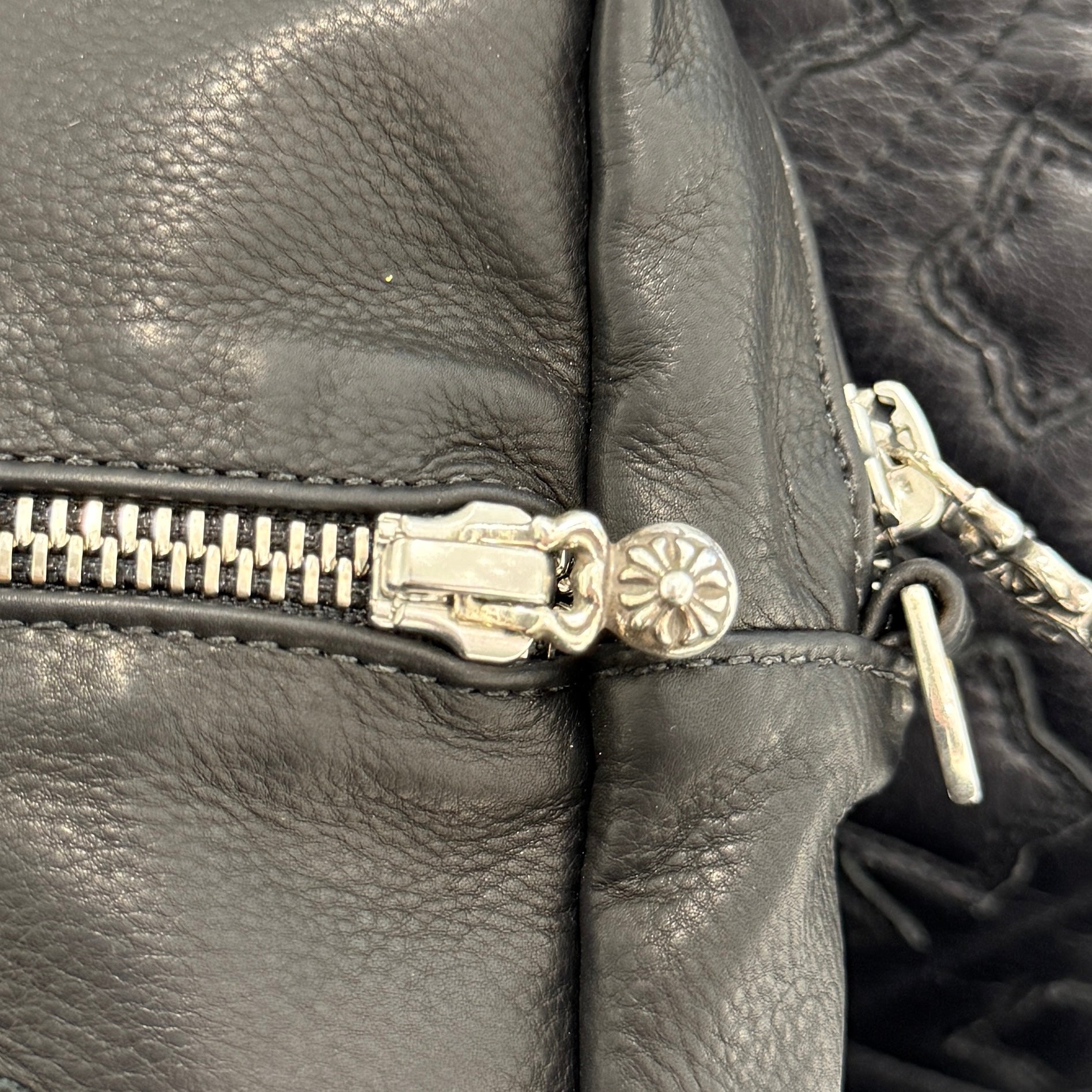 CHROME HEARTS TAKAMINI 3 Cemetery Cross Leather Patch Leather Shoulder Bag クロムハーツ タカミニ 3セメタリークロスレザーパッチ レザー ショルダーバッグ