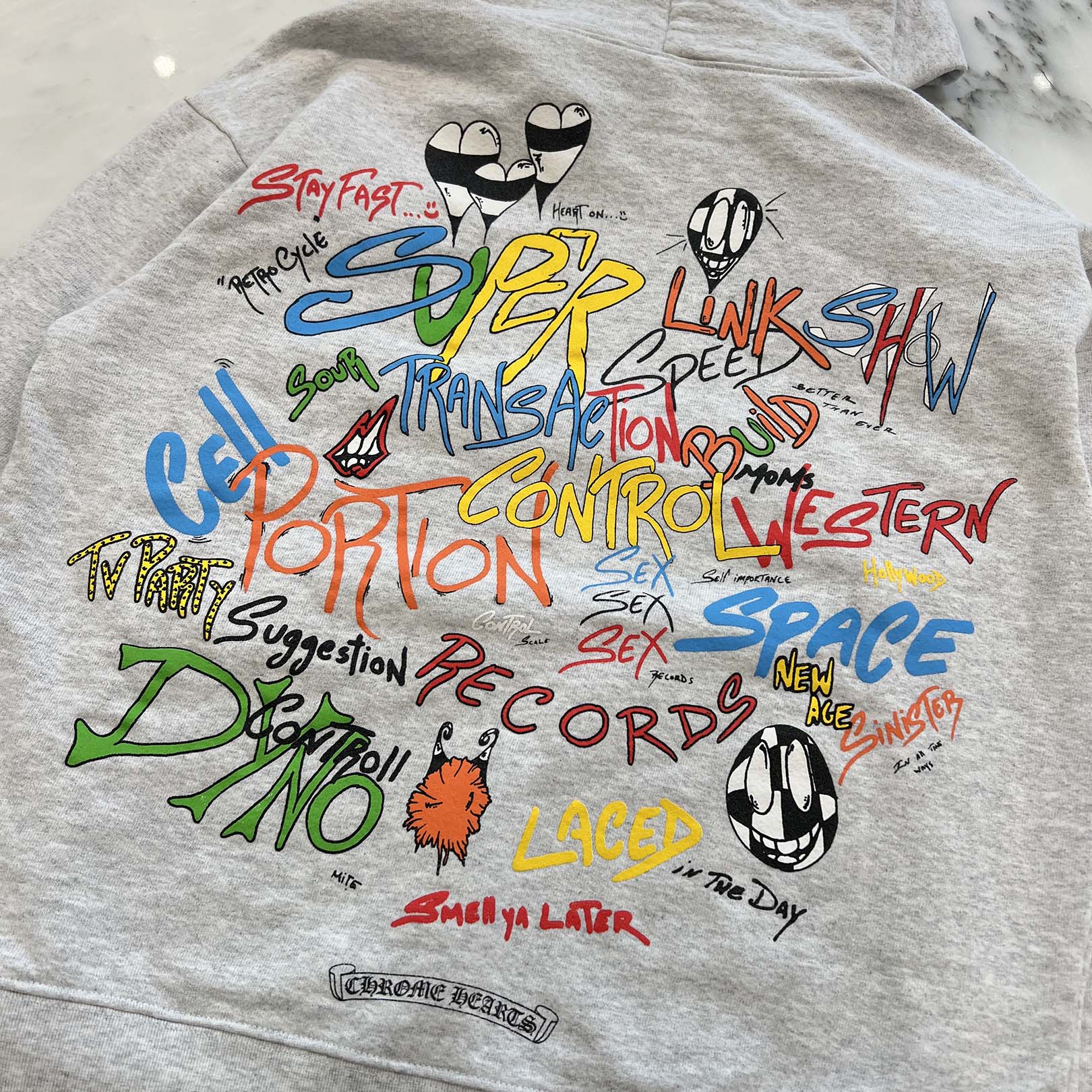 CHROME HEARTS × MATTY BOY 2021SS PPO STAY FAST Pullover Hoodie Size M クロムハーツ × マッティボーイ PPO スティファスト プルオーバーフーディ サイズM