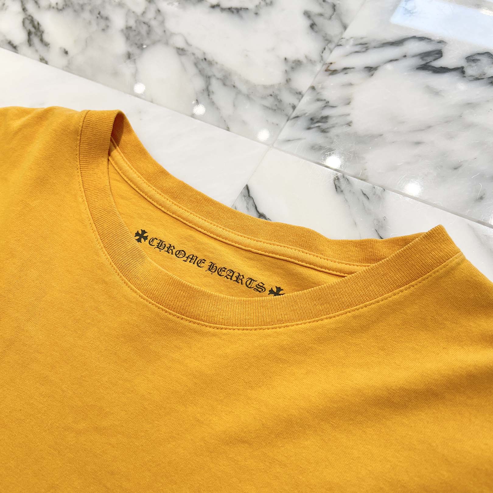 CHROME HEARTS × MATTY BOY 2019SS PPO Mustard Long Sleeve Tee Size XL クロムハーツ × マッティボーイ マスタード ロングスリーブTシャツ サイズXL