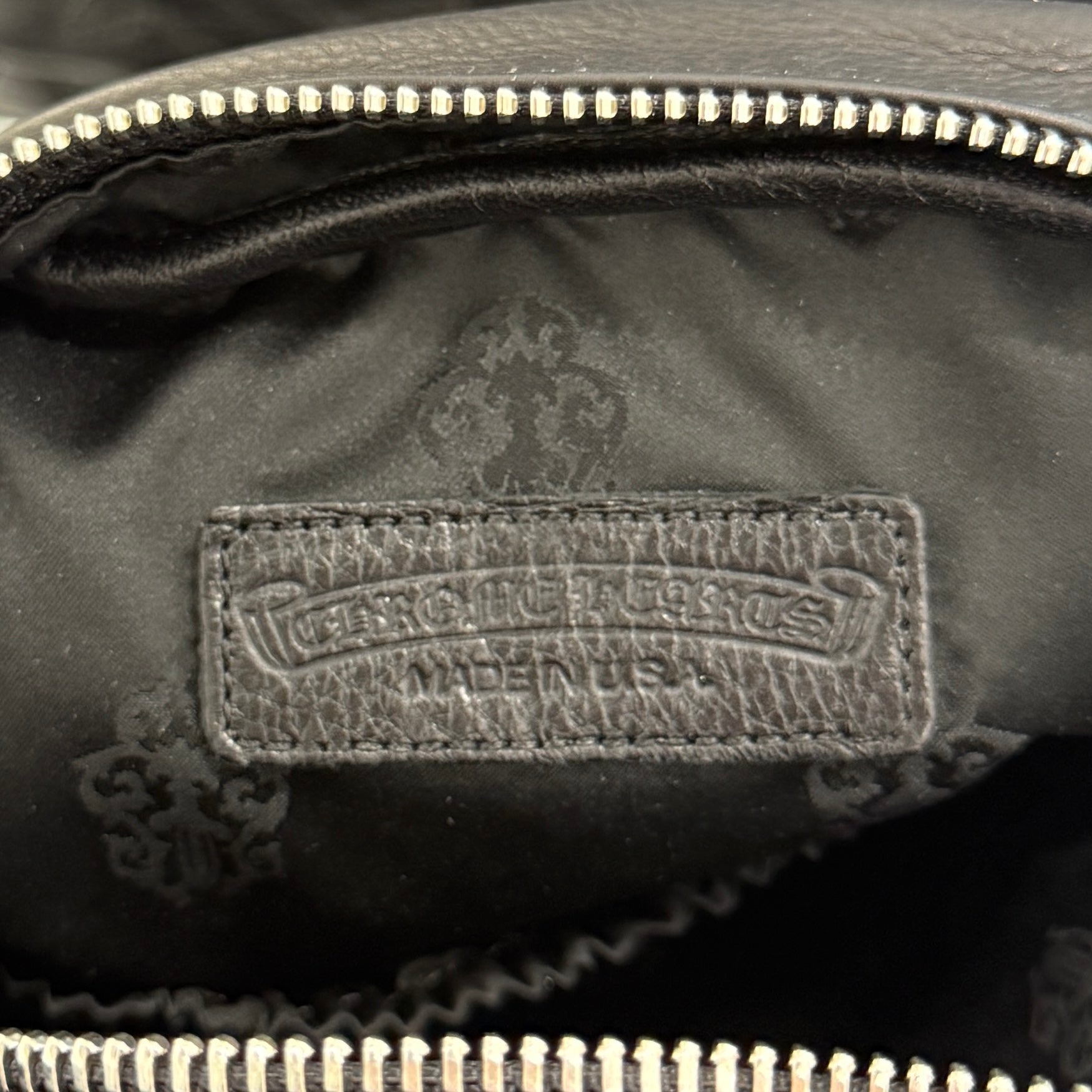 CHROME HEARTS TAKAMINI 3 Cemetery Cross Leather Patch Leather Shoulder Bag クロムハーツ タカミニ 3セメタリークロスレザーパッチ レザー ショルダーバッグ