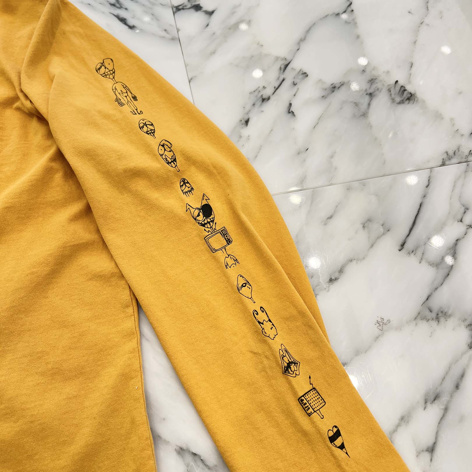 CHROME HEARTS × MATTY BOY 2019SS PPO Mustard Long Sleeve Tee Size XL クロムハーツ × マッティボーイ マスタード ロングスリーブTシャツ サイズXL