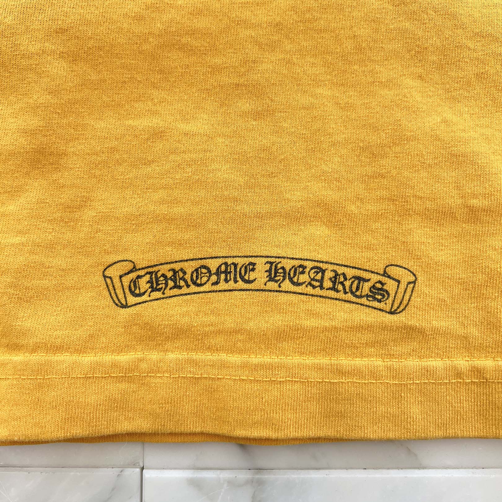 CHROME HEARTS × MATTY BOY 2019SS PPO Mustard Long Sleeve Tee Size XL クロムハーツ × マッティボーイ マスタード ロングスリーブTシャツ サイズXL