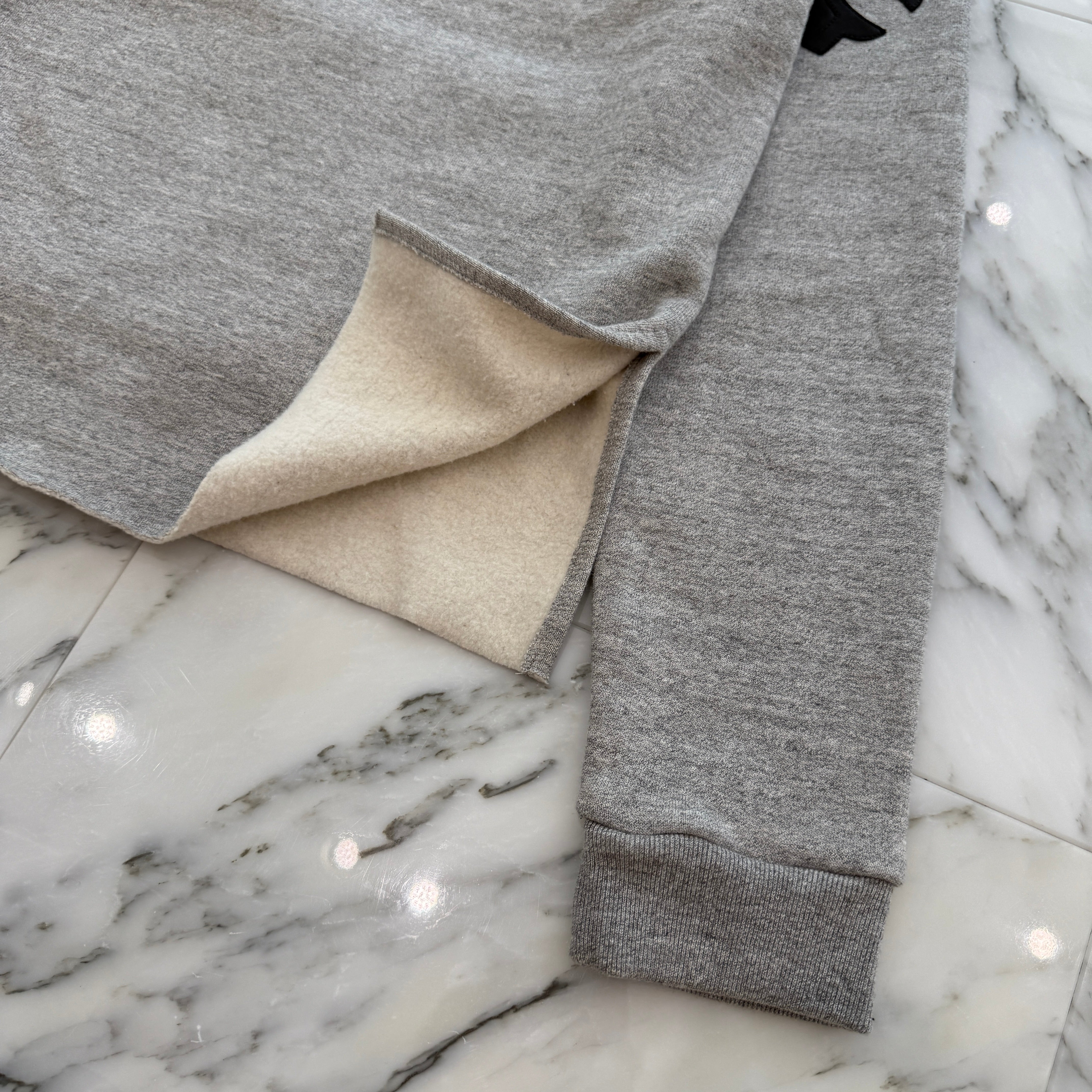 CHROME HEARTS Y NOT 3 Cemetery Cross Leather Patch Pullover Hoodie Size M クロムハーツ ワイノット 3 セメタリークロス レザーパッチ プルオーバーフーディー サイズM