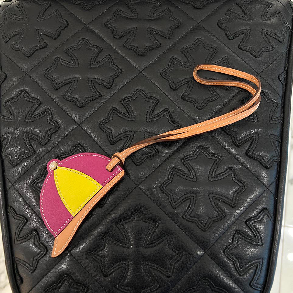 HERMES Paddock Leather Charm Hat Bombe エルメス パドック レザーチャーム ハットボンブ