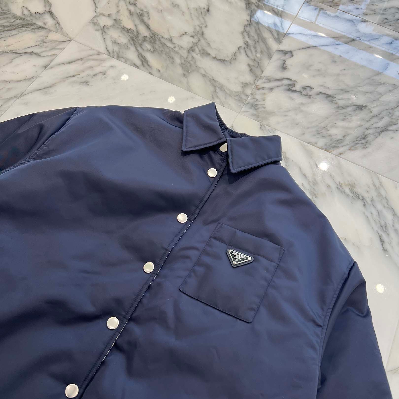 PRADA 2024AW Triangle Logo Re-Nylon Jacket 29T060 S000 1WQ8 Size 38 プラダ トライアングルロゴ リナイロン ジャケット サイズ38