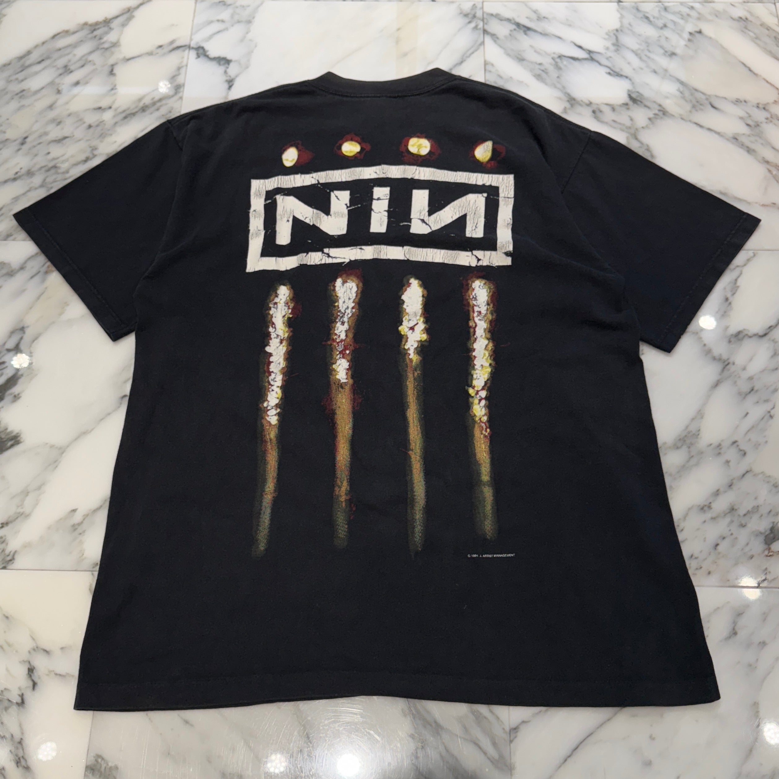 Vintage 90's NINE INCH NAILS "The Downward Spiral" 1994 All Sport S/S Tee Size XL 90's ナインインチネイルズ "ザ ダウンワードスパイラル" 1994 オールスポーツ社製 Tシャツ サイズXL