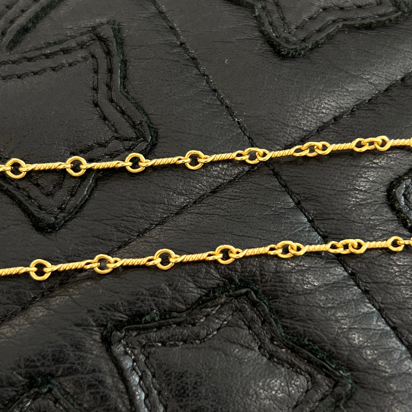 CHROME HEARTS 22K Twist Chain Necklace Size 24 Inch クロムハーツ 22K ツイストチェーン ネックレス サイズ 24インチ