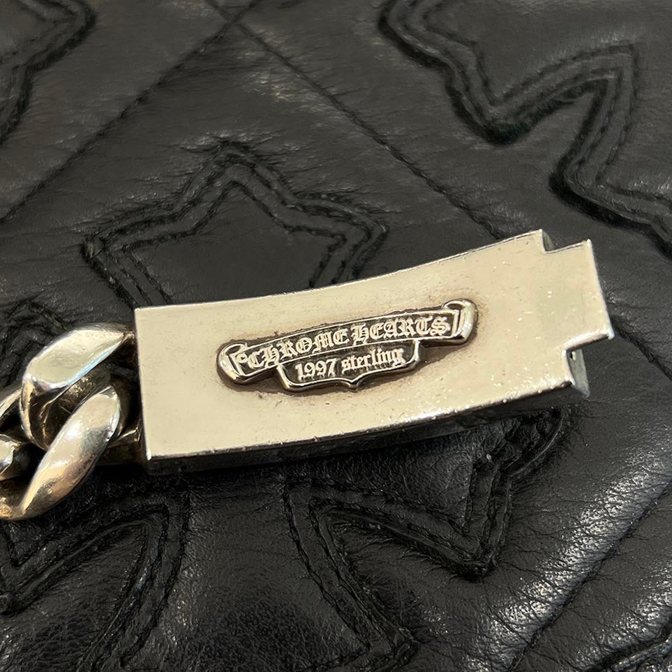 CHROME HEARTS ID Floral Cross Bracelet 12LINK クロムハーツ ID フローラルクロス ブレスレット 12リンク シルバー925