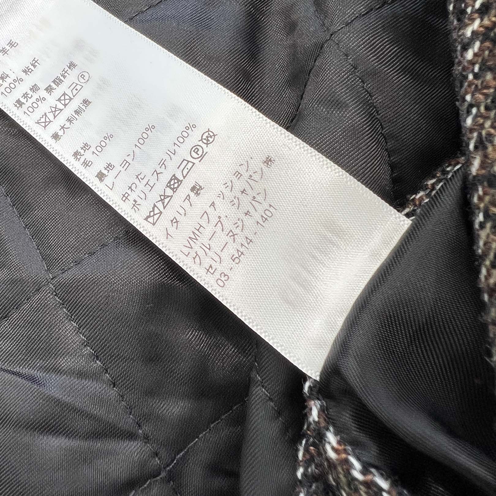 CELINE 2019AW Wool Tweed Bomber Jacket 2W241022K Size 46 セリーヌ ウールツイード ボンバージャケット サイズ46