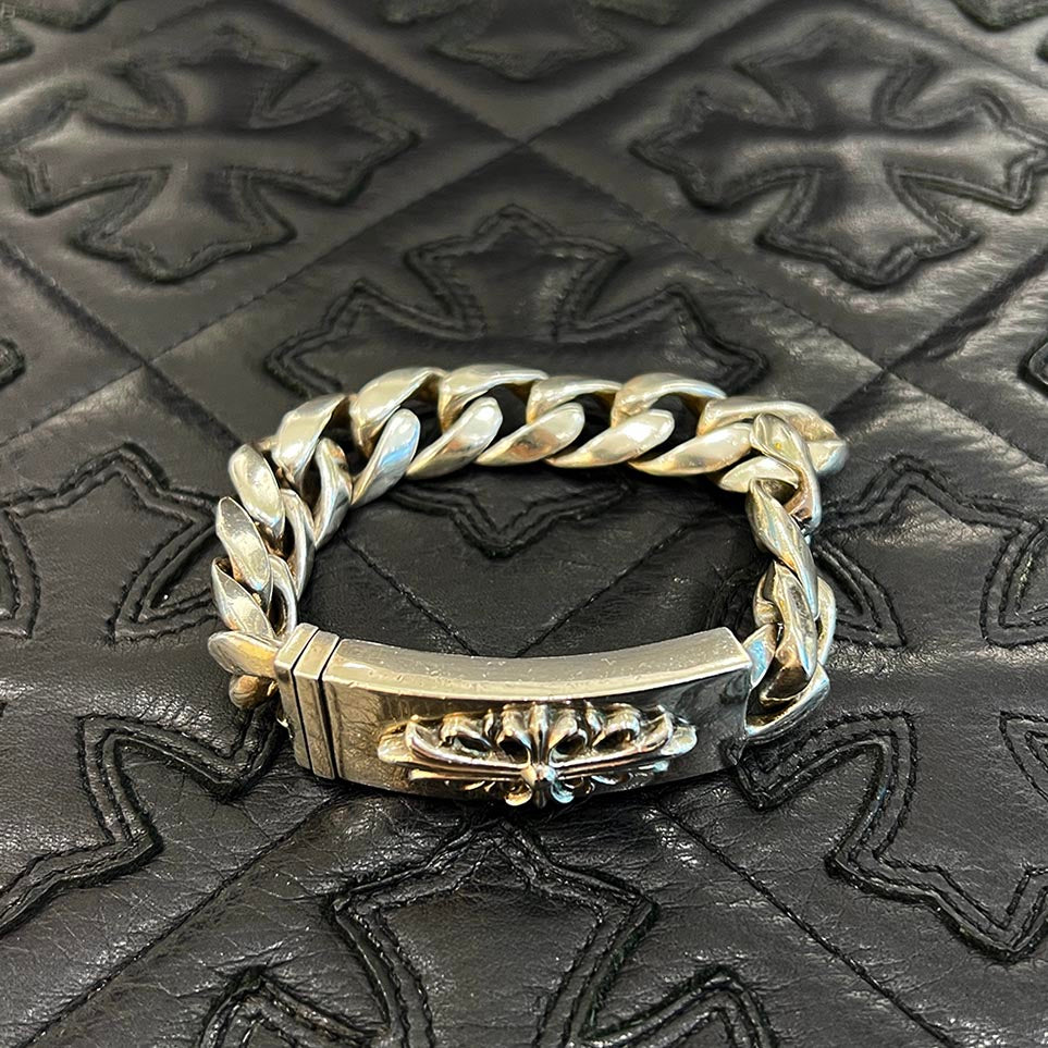 CHROME HEARTS Baby ID Floral Cross Bracelet 12LINK クロム CHROME HEARTS Baby ID Floral Cross Bracelet 12LINK クロム