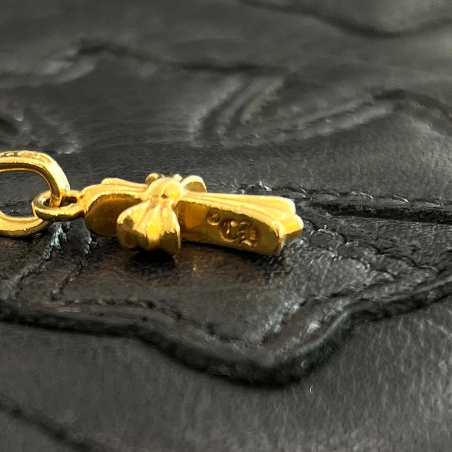 CHROME HEARTS 22K Baby Fat Cross Pave Diamond Pendant Top クロムハーツ 22K ベイビーファット クロス パヴェダイヤモンド ペンダントトップ