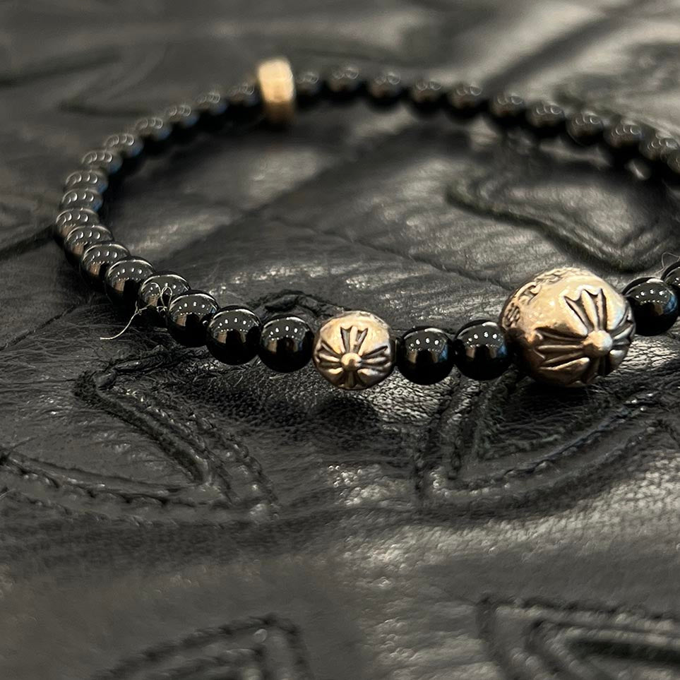 CHROME HEARTS CH Logo Ball Beads Bracelet 5mm クロムハーツ CHロゴ